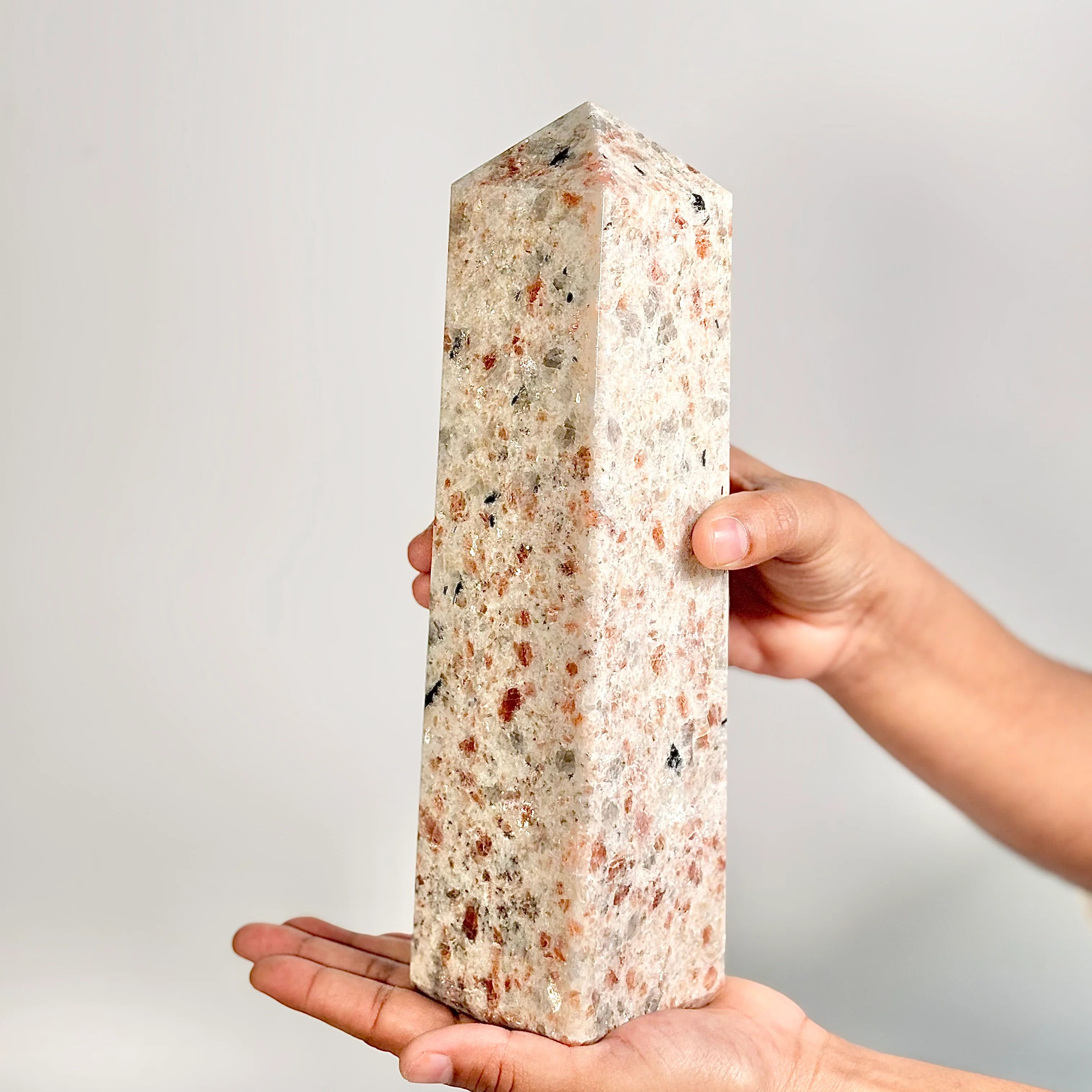 Sunstone Four-Facet Tower – 1910 Gm - Ignit Joy • Embrace Confidence • Manifest Positivity - Image 2