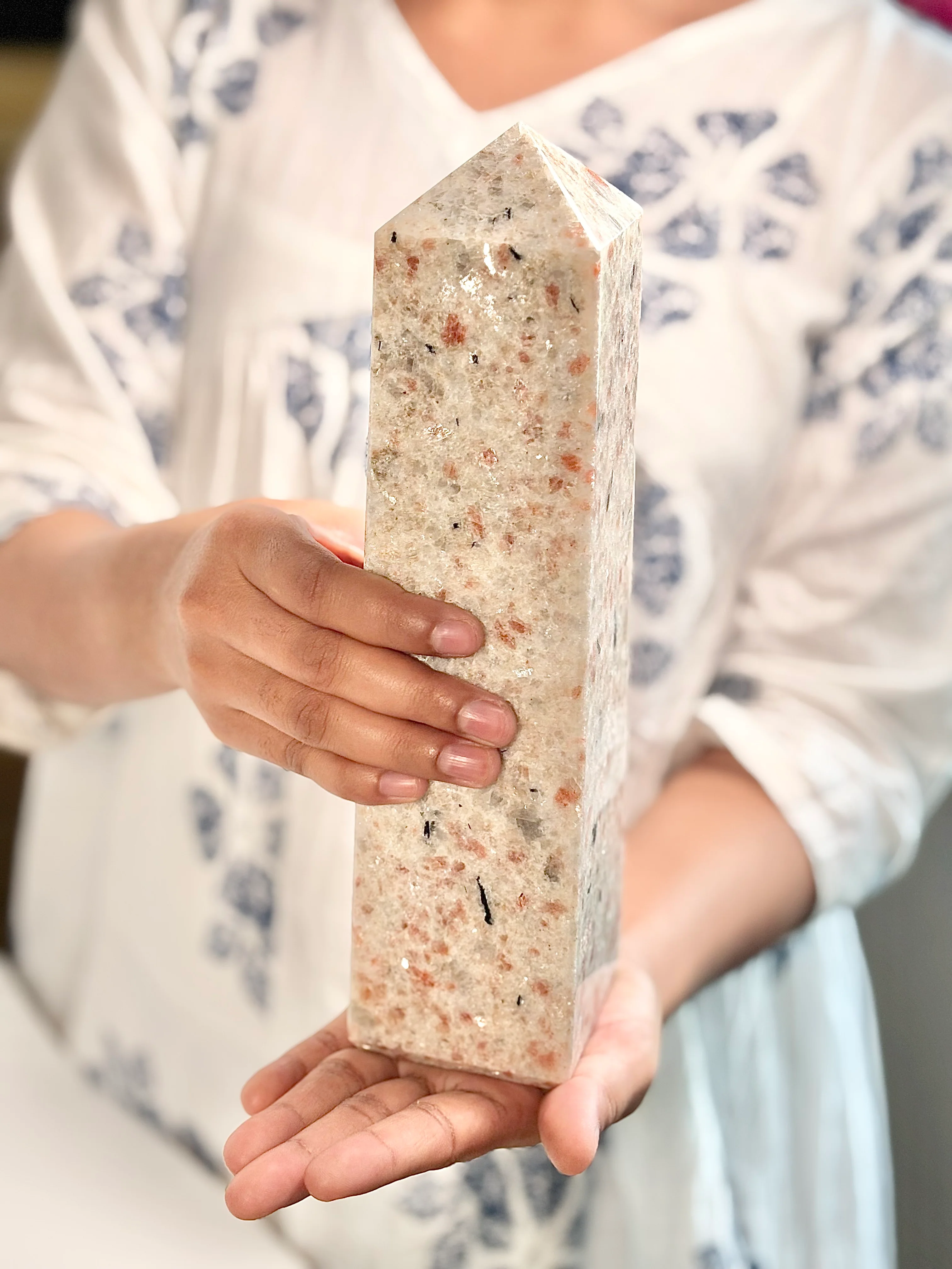 Sunstone Four-Facet Tower – 1910 Gm - Ignit Joy • Embrace Confidence • Manifest Positivity - Image 3