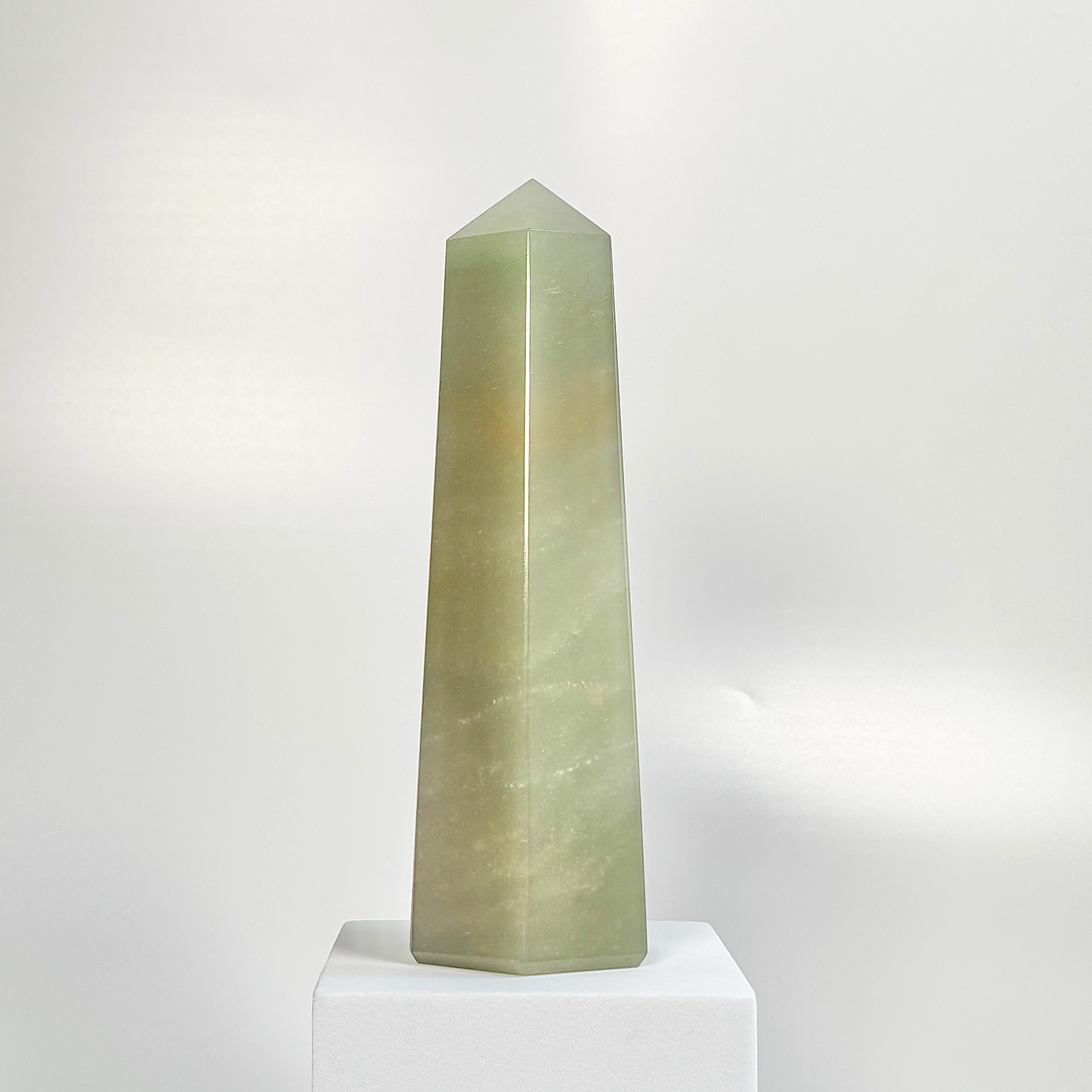 Green Aventurine Six-Facet Tower – 1035g - Attract Luck • Inspire Growth • Help Heart Chakra - Image 3