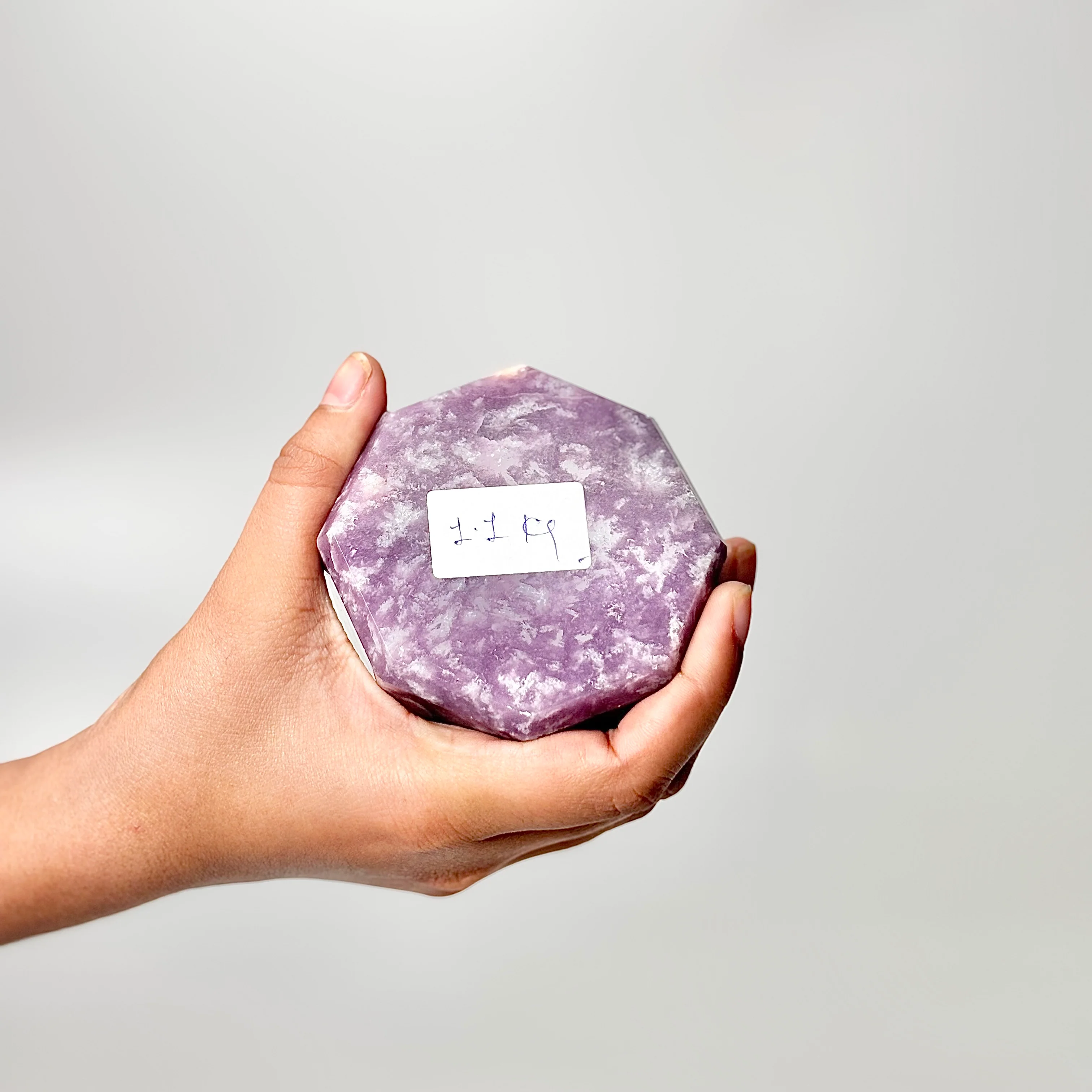 Eight Facet Lepidolite Tower – 1.1kg - Gentle Presence & Refined Balance - Image 3