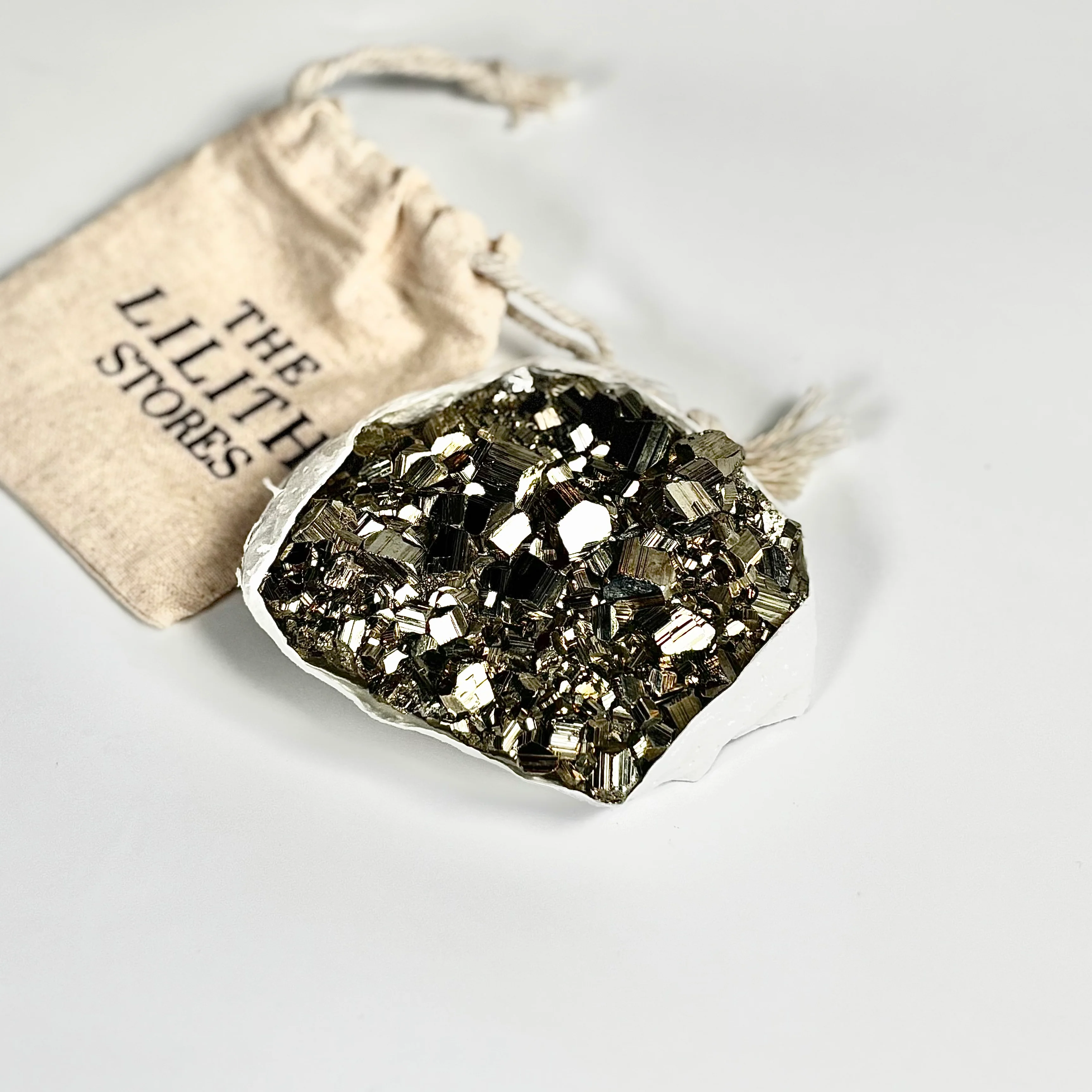 Peruvian Pyrite Cluster – 340g -Golden Brilliance & Striking Presence - Image 2