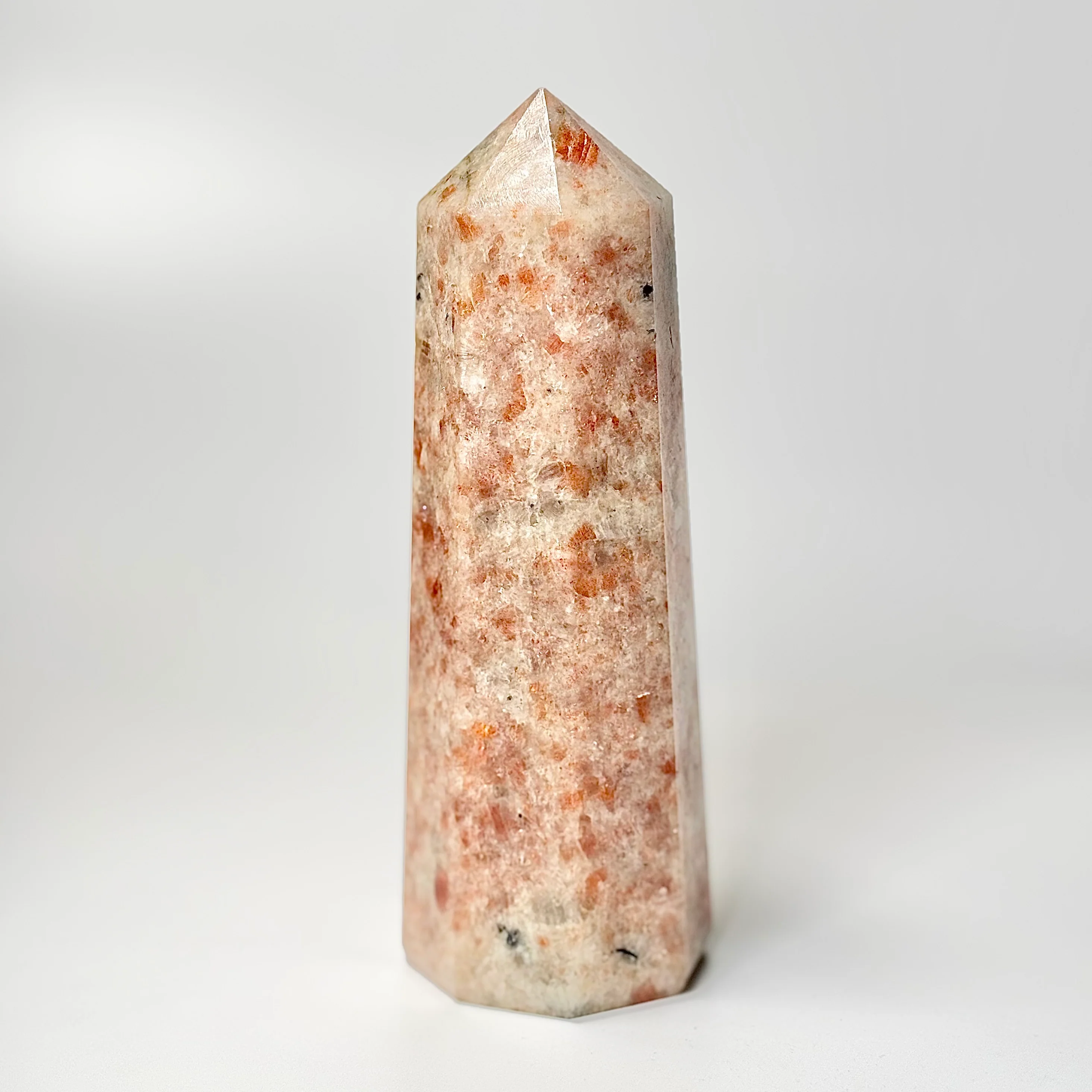 Eight Facet Sunstone Tower – 670g - Radiance, Warmth & Uplifting Energy - Image 2