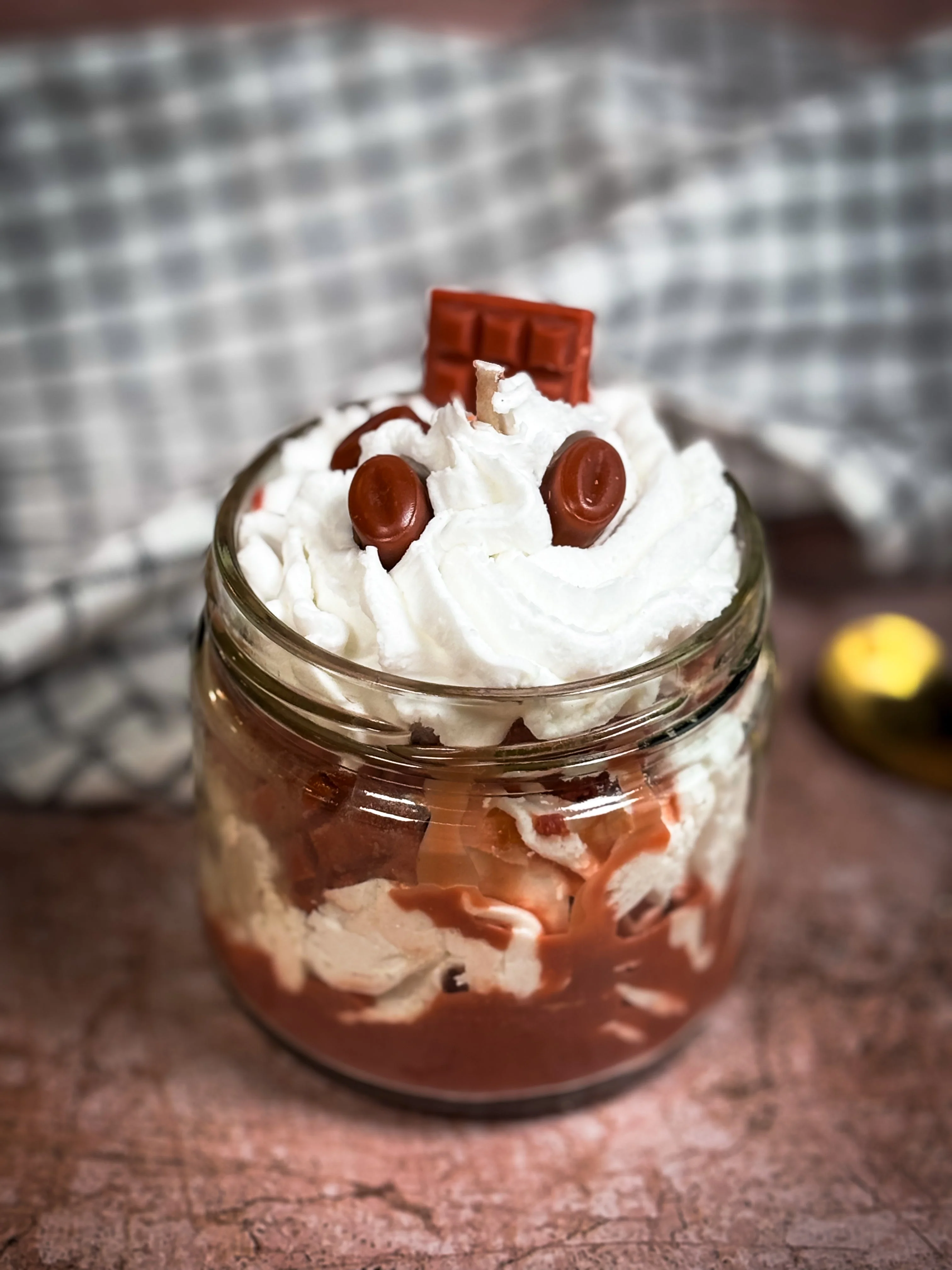 Choco Coffee Cheesecake Dessert Candle - 220g - Image 5