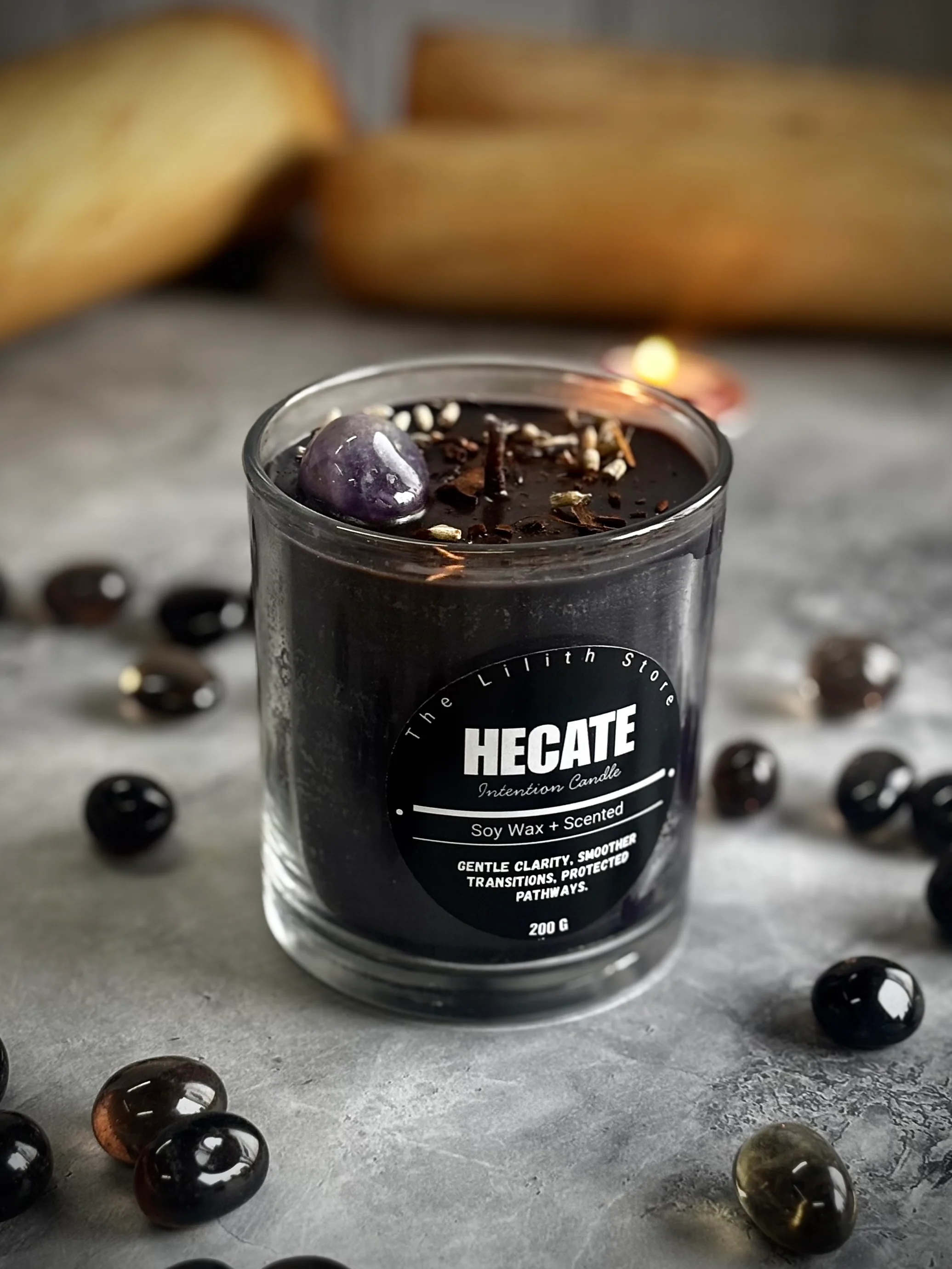 Hecate Altar Candle – 200 g Soy Wax Jar Candle for Ritual & Devotion - Image 4