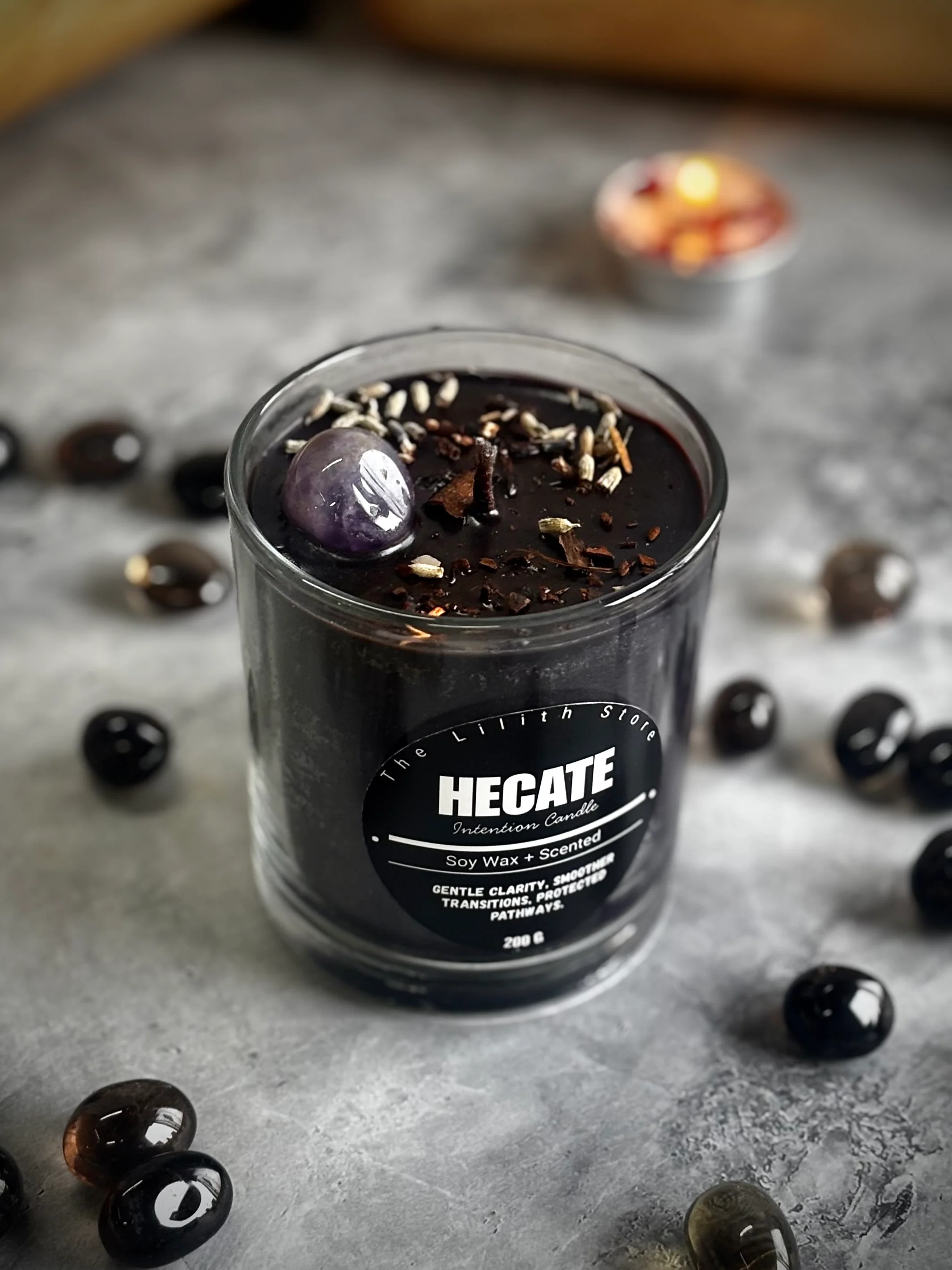 Hecate Altar Candle – 200 g Soy Wax Jar Candle for Ritual & Devotion - Image 5