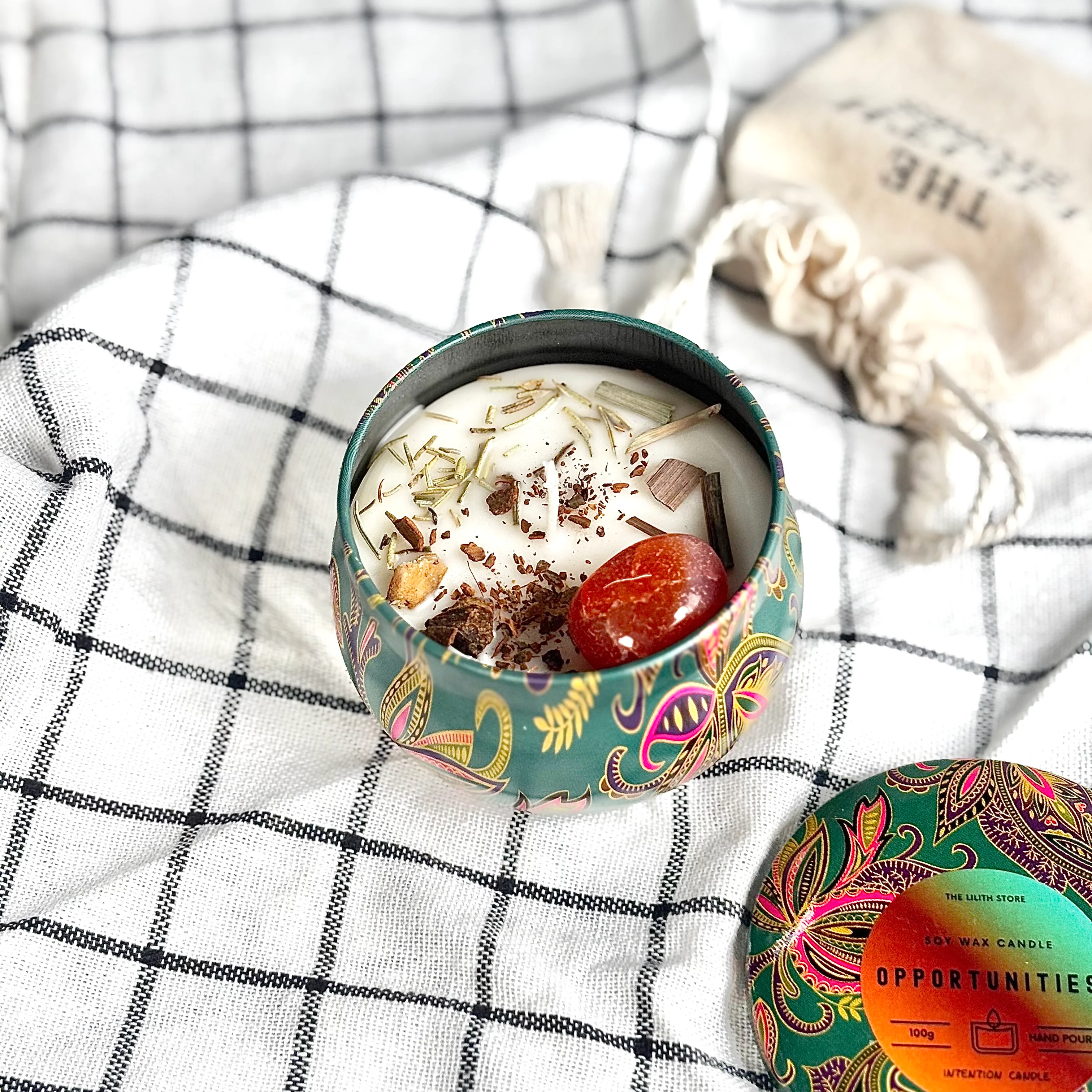 Motivation Tin Container Soy Intention Candle - 100 g