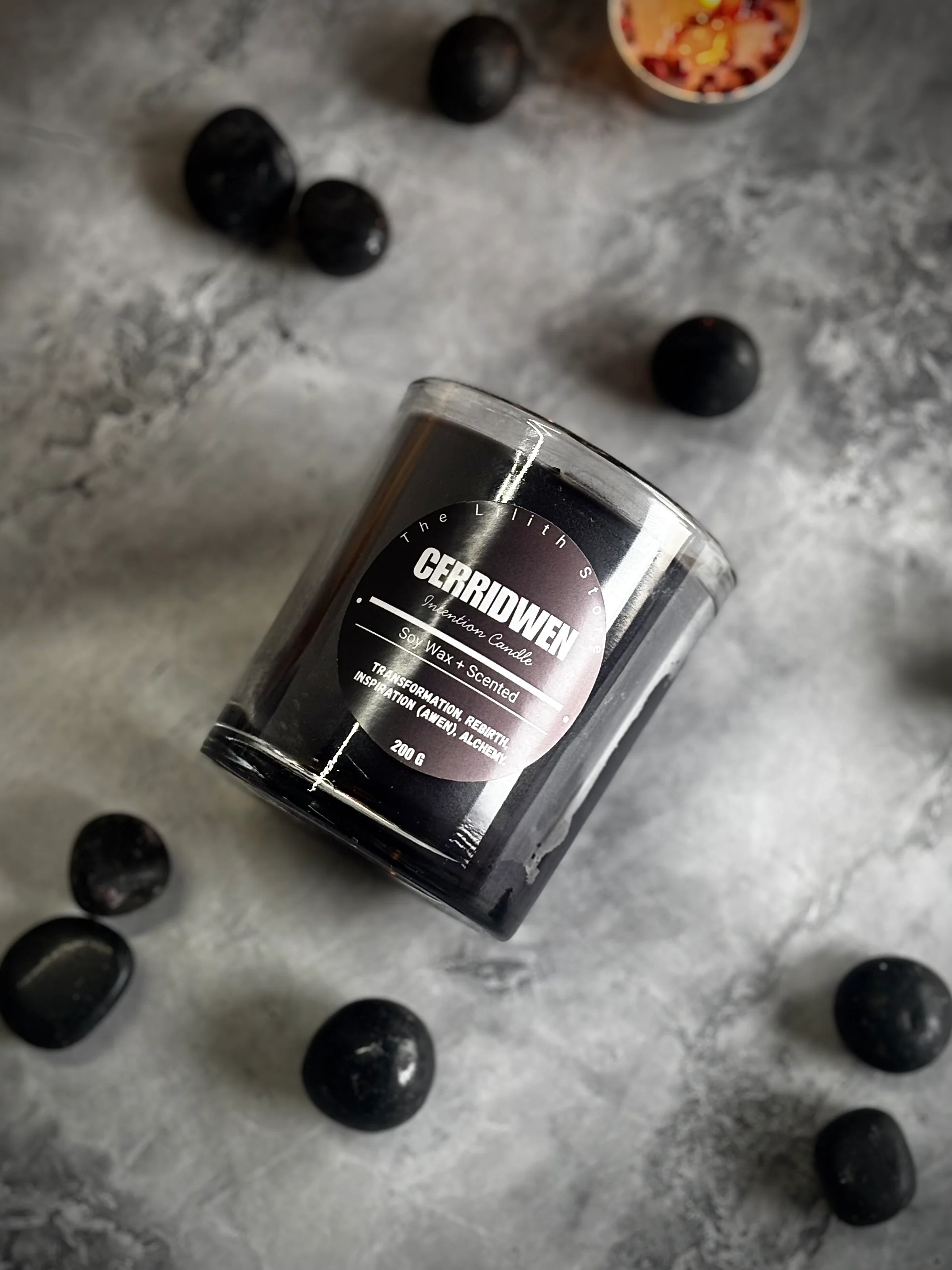 Cerridwen Altar Candle – 200 g Soy Wax Jar Candle for Ritual & Devotion - Image 7