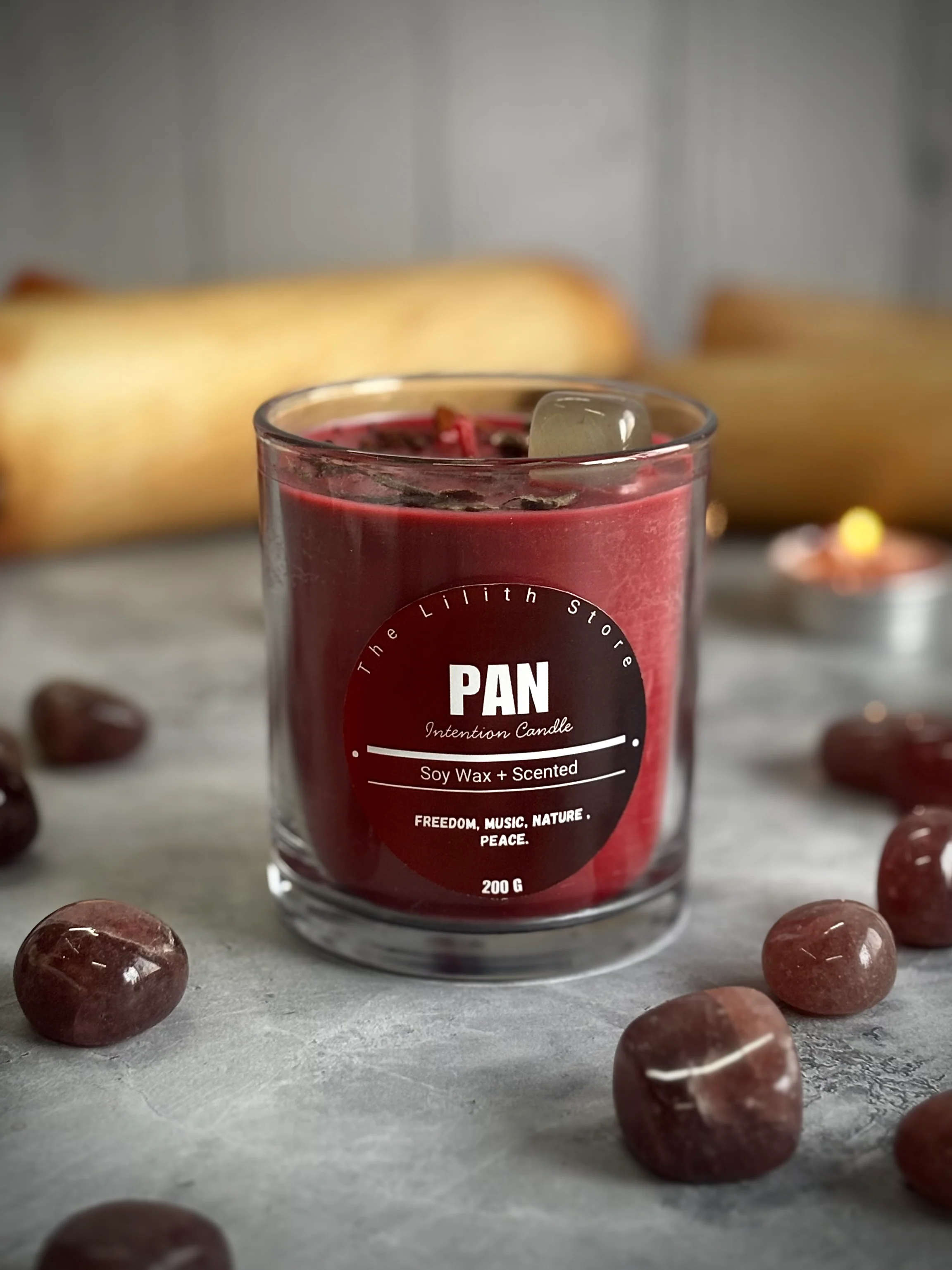 Pan Altar Candle – 200 g Soy Wax Jar Candle for Ritual & Devotion