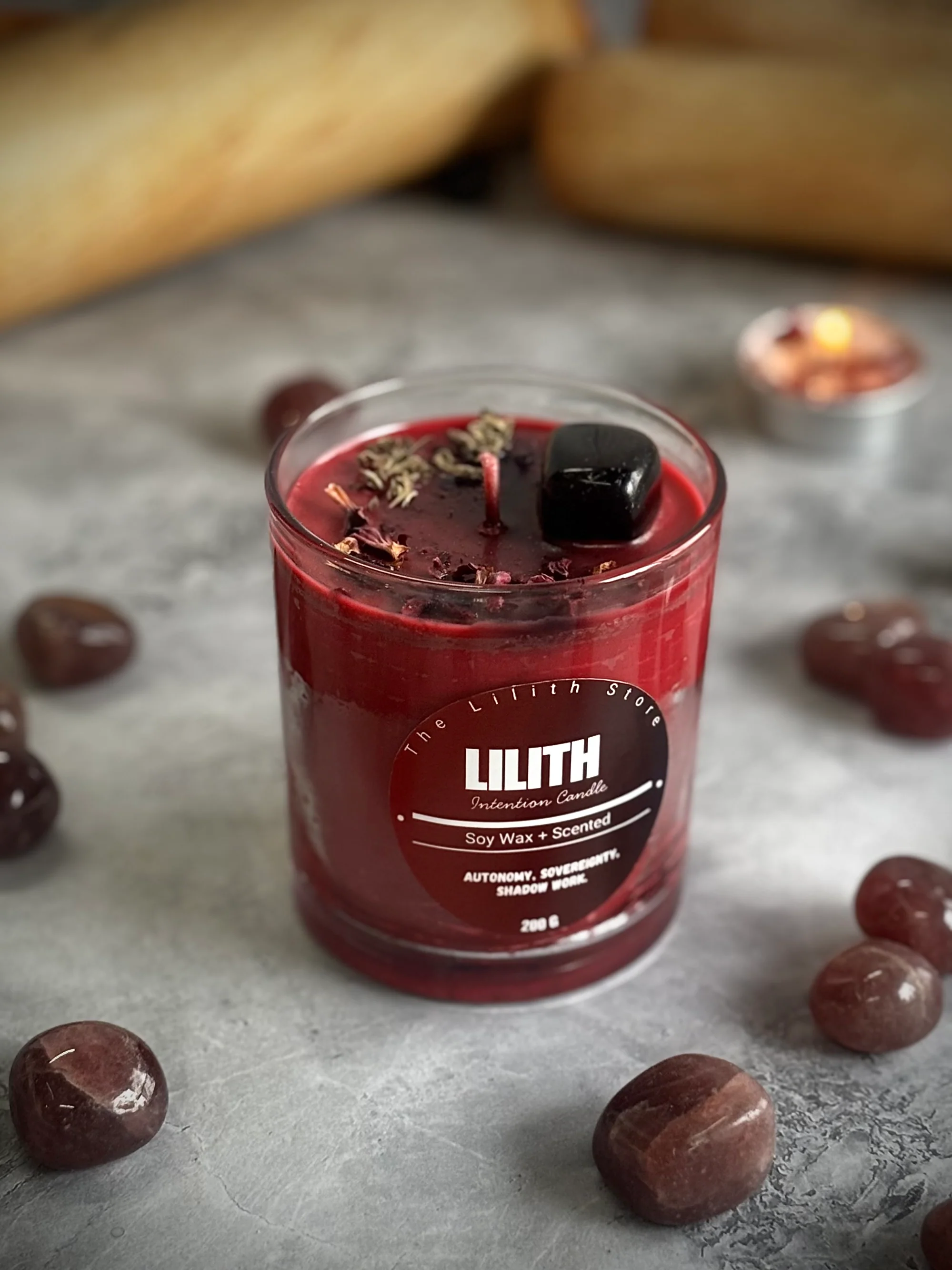 Lilith Altar Candle – 200 g Soy Wax Jar Candle for Ritual & Devotion - Image 2