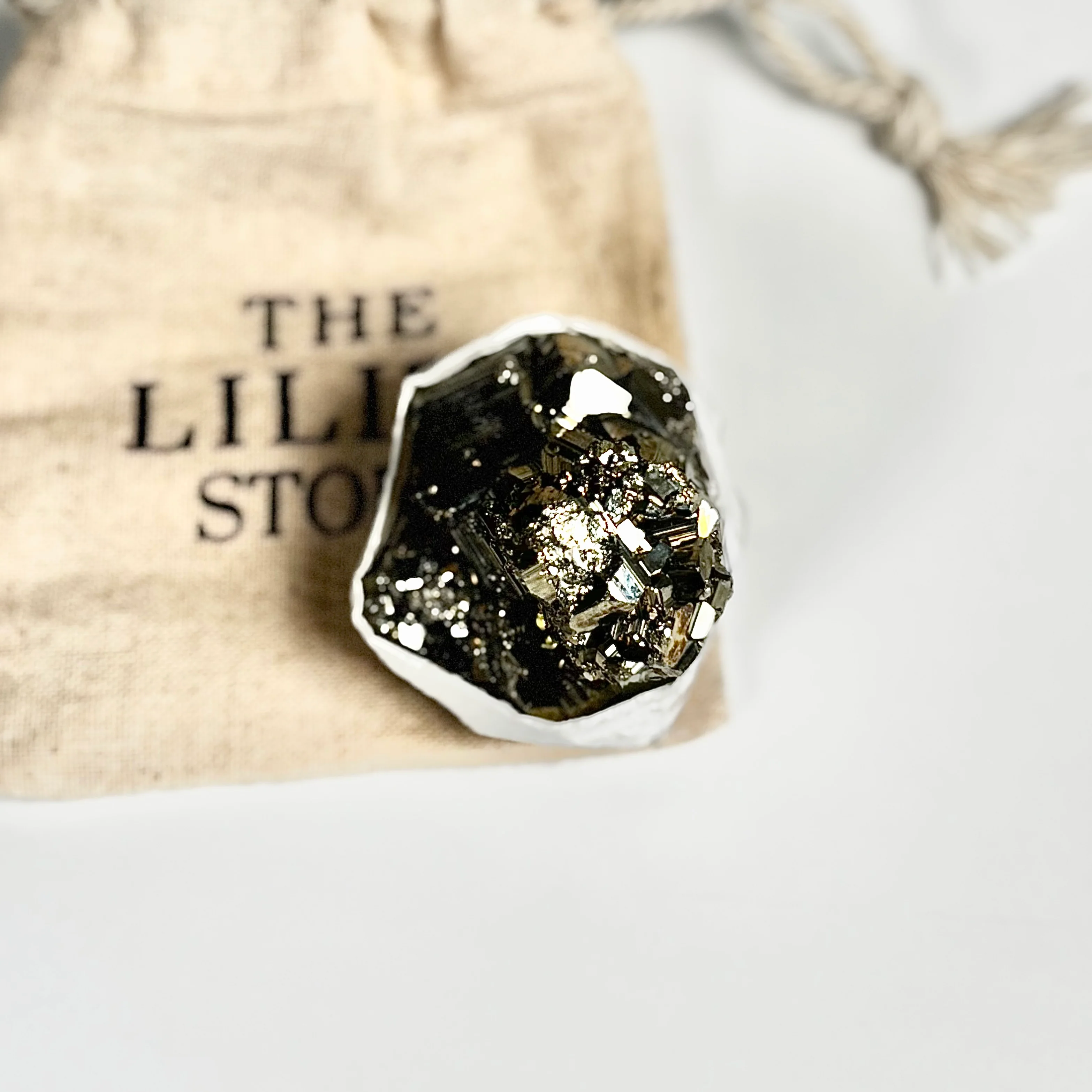 Peruvian Pyrite Cluster – 131g -Golden Brilliance & Striking Presence - Image 2