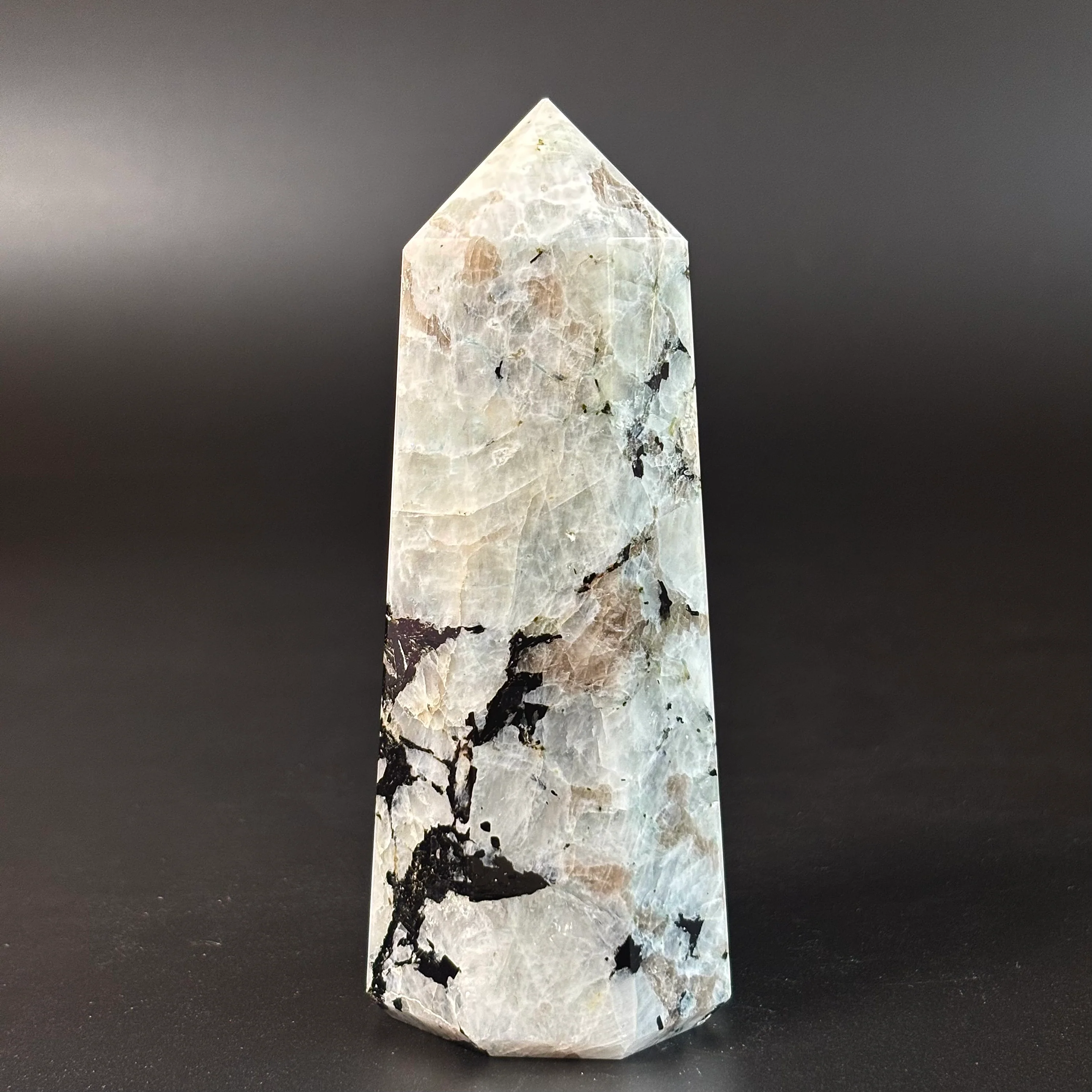 Rainbow Moonstone Large Tower - 460 Gm | Compassion & empathy - Image 3