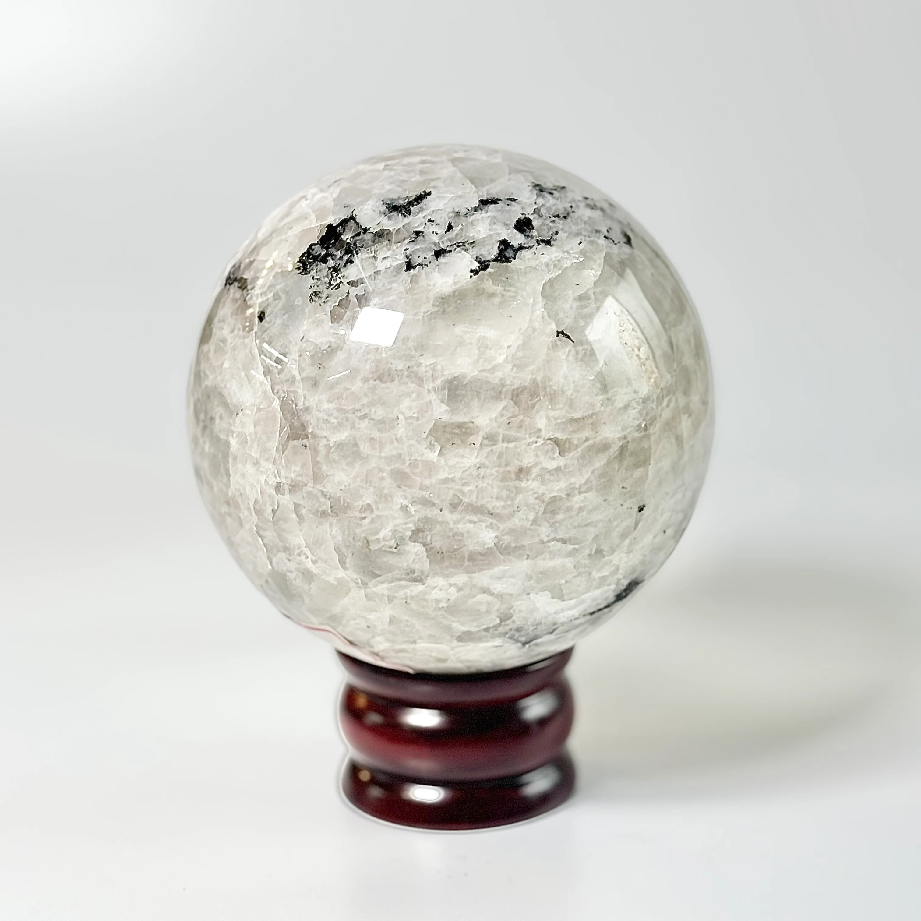 Rainbow Moonstone Sphere – Large - 2210 Gm | Cultivates Compassion & empathy - Image 2
