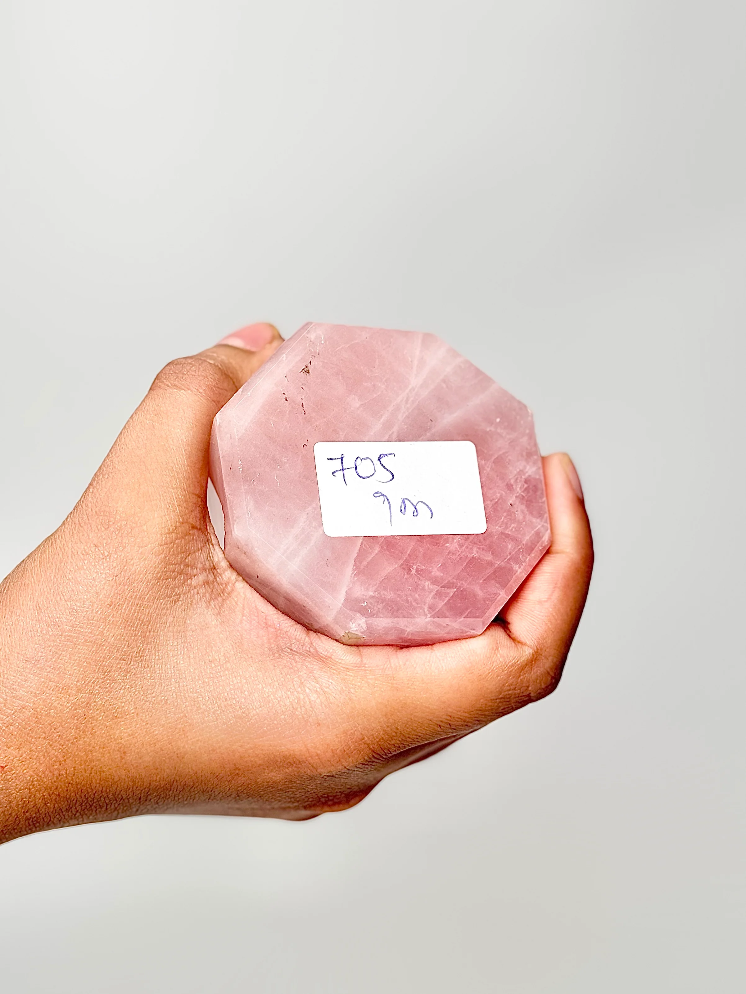 Eight Facet Rose Quartz Tower – 705g - Elegance, Warmth & Gentle Charm - Image 3