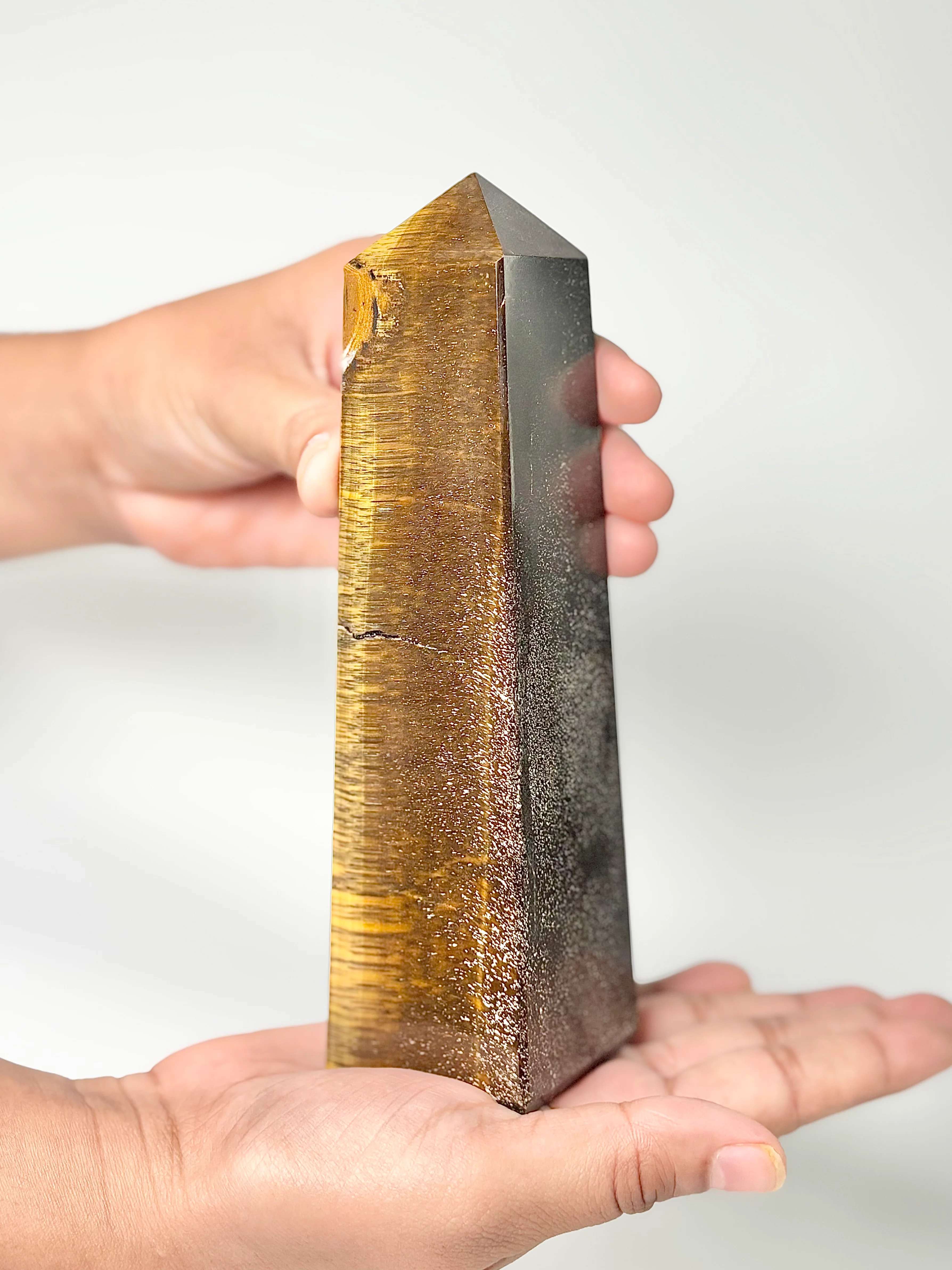 Four Facet Tiger’s Eye Tower – 540g - Focus, Confidence & Style - Image 2
