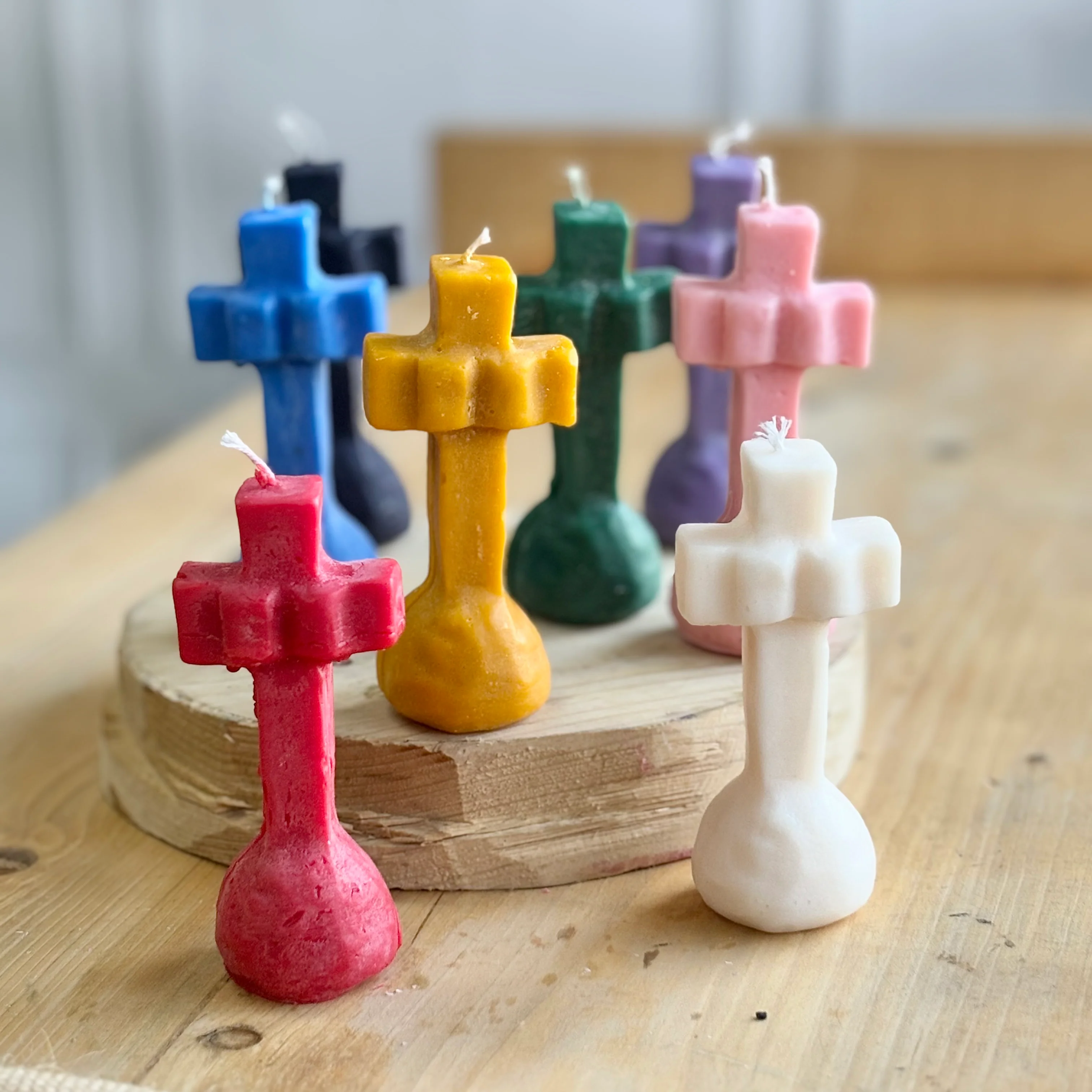 Cross Altar Soy Candle | Colour Option Available - Image 3
