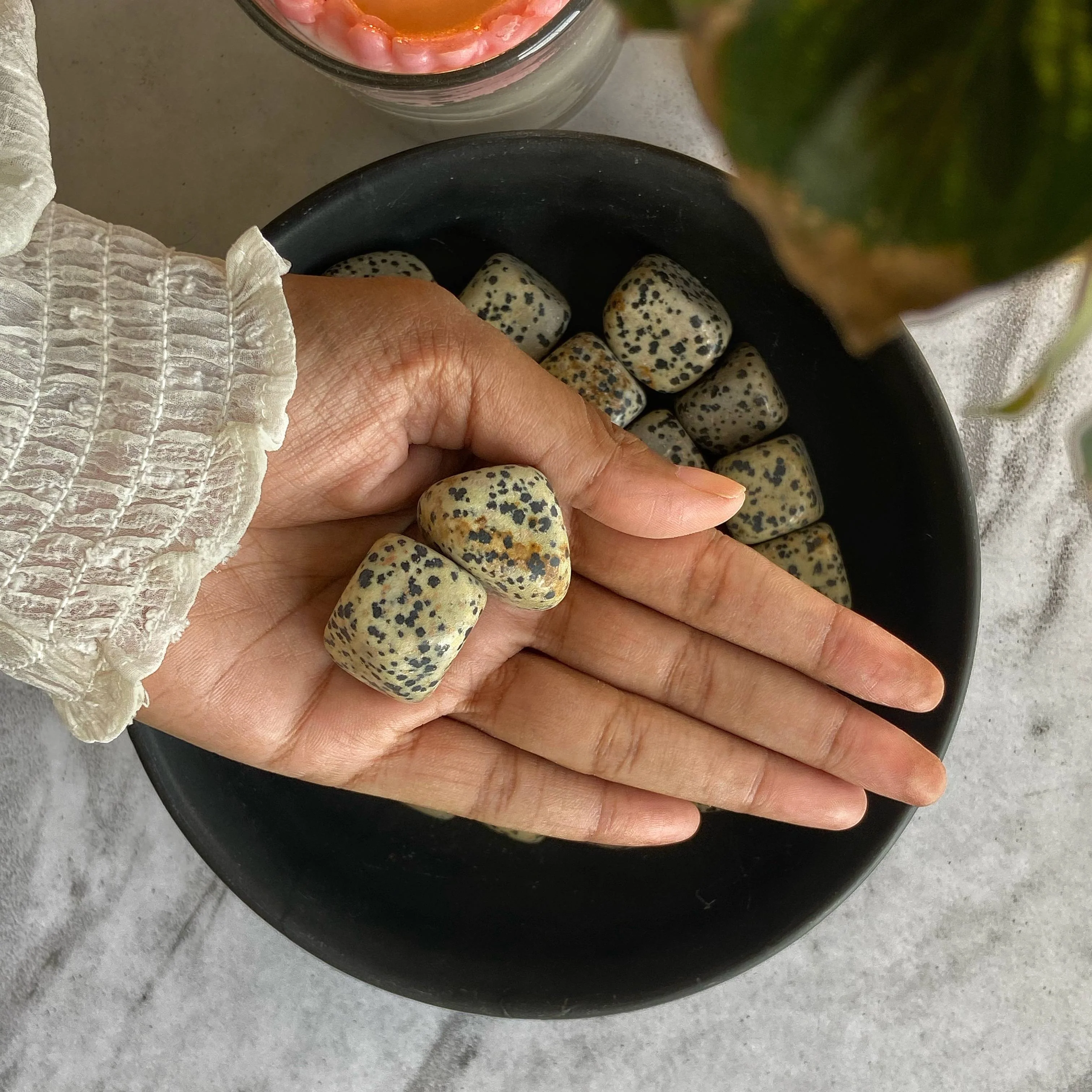 Dalmation Jasper Tumble Stone | Promotes Joy & Release Negativity - Image 3