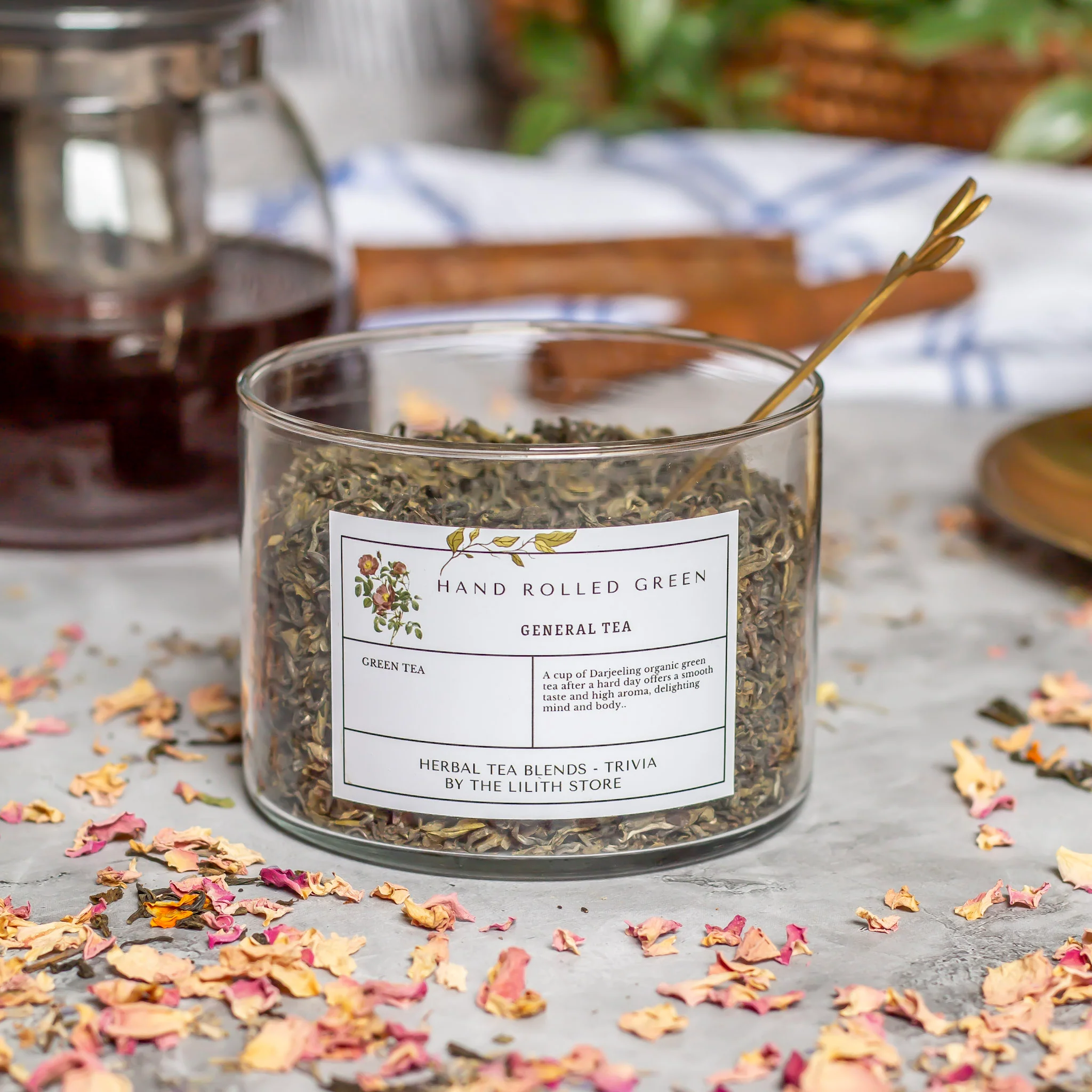 Darjeeling Hand Rolled Green Tea Blend - 100 Gm - Image 2