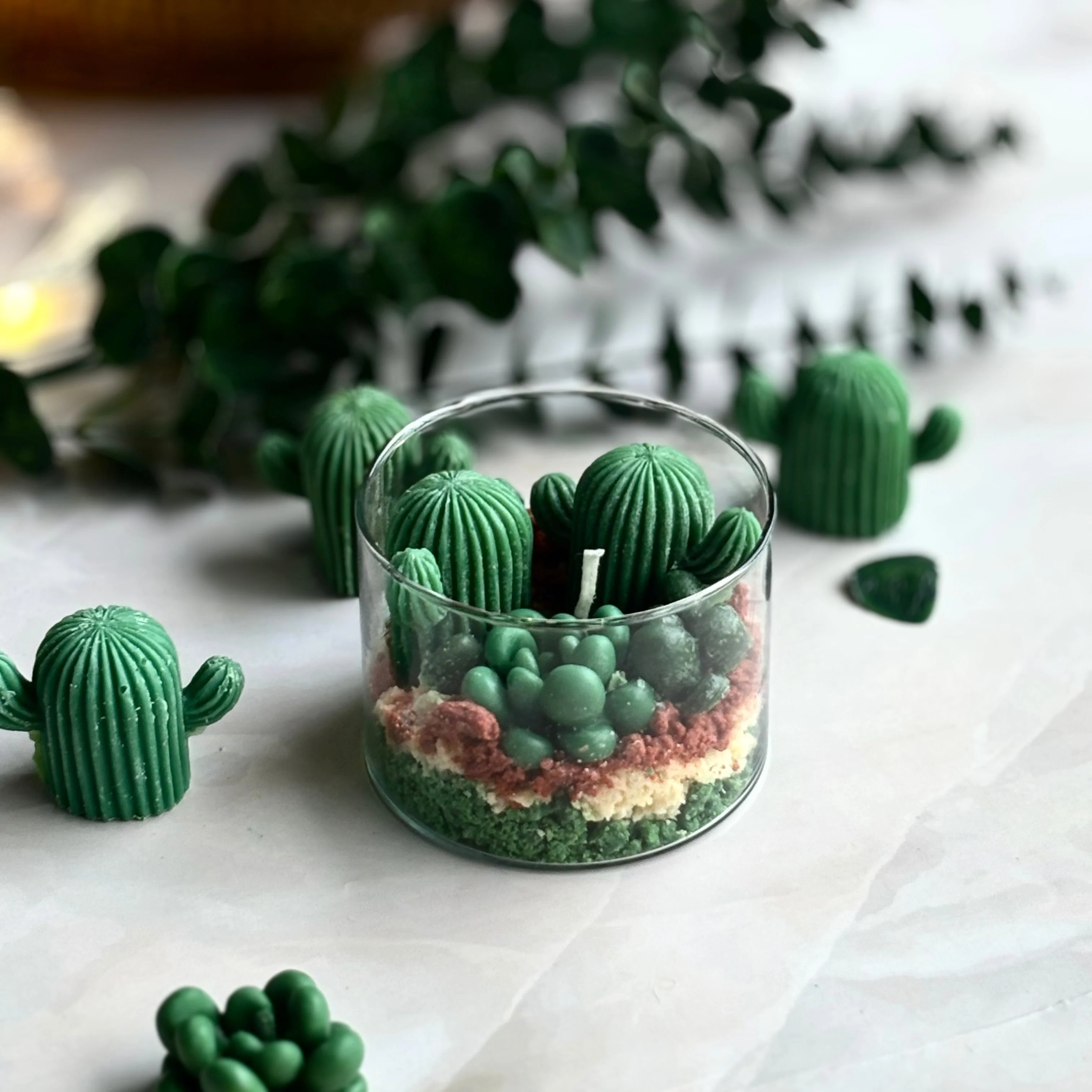 Desert Cactus Soy Wax Candle - Image 2