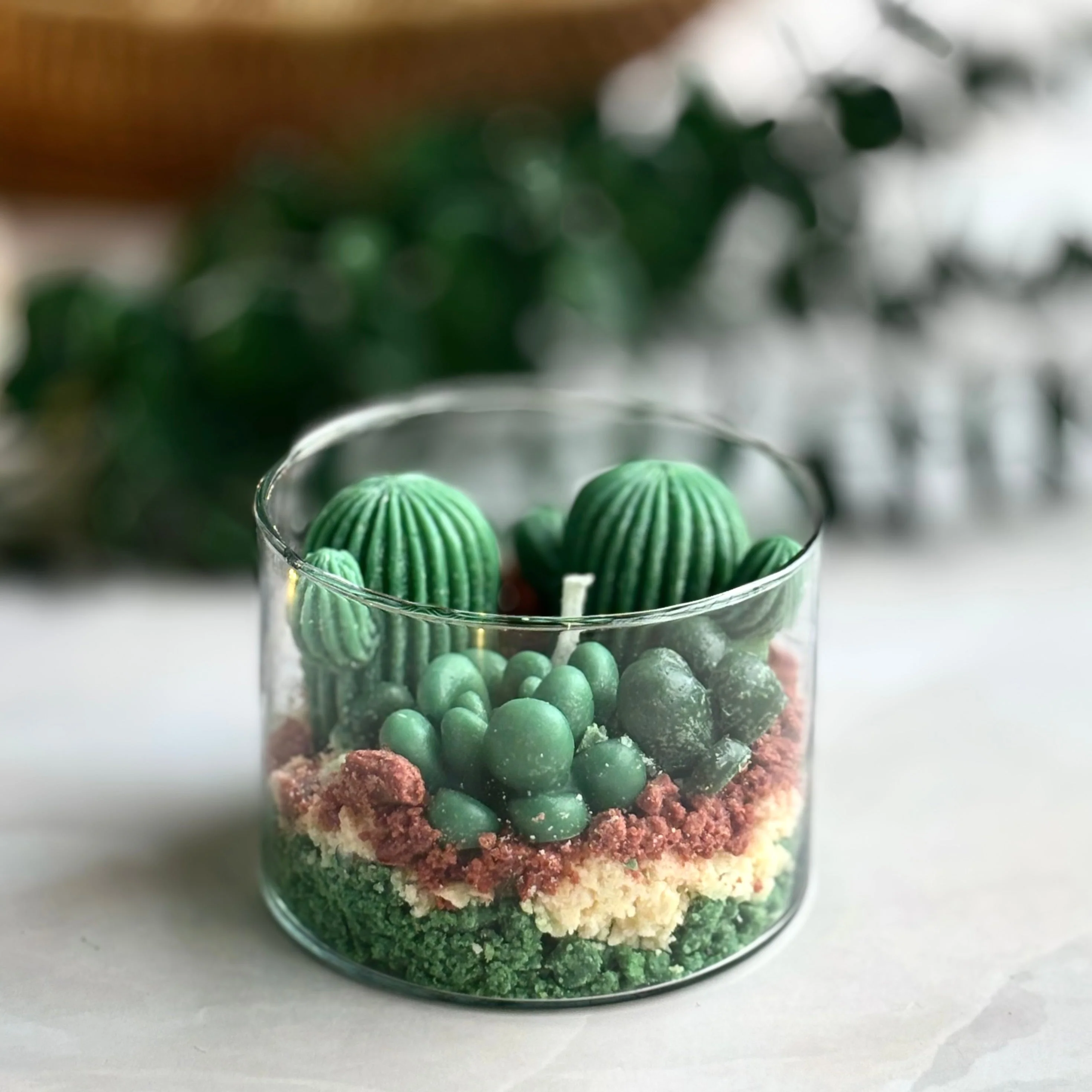 Desert Cactus Soy Wax Candle - Image 3