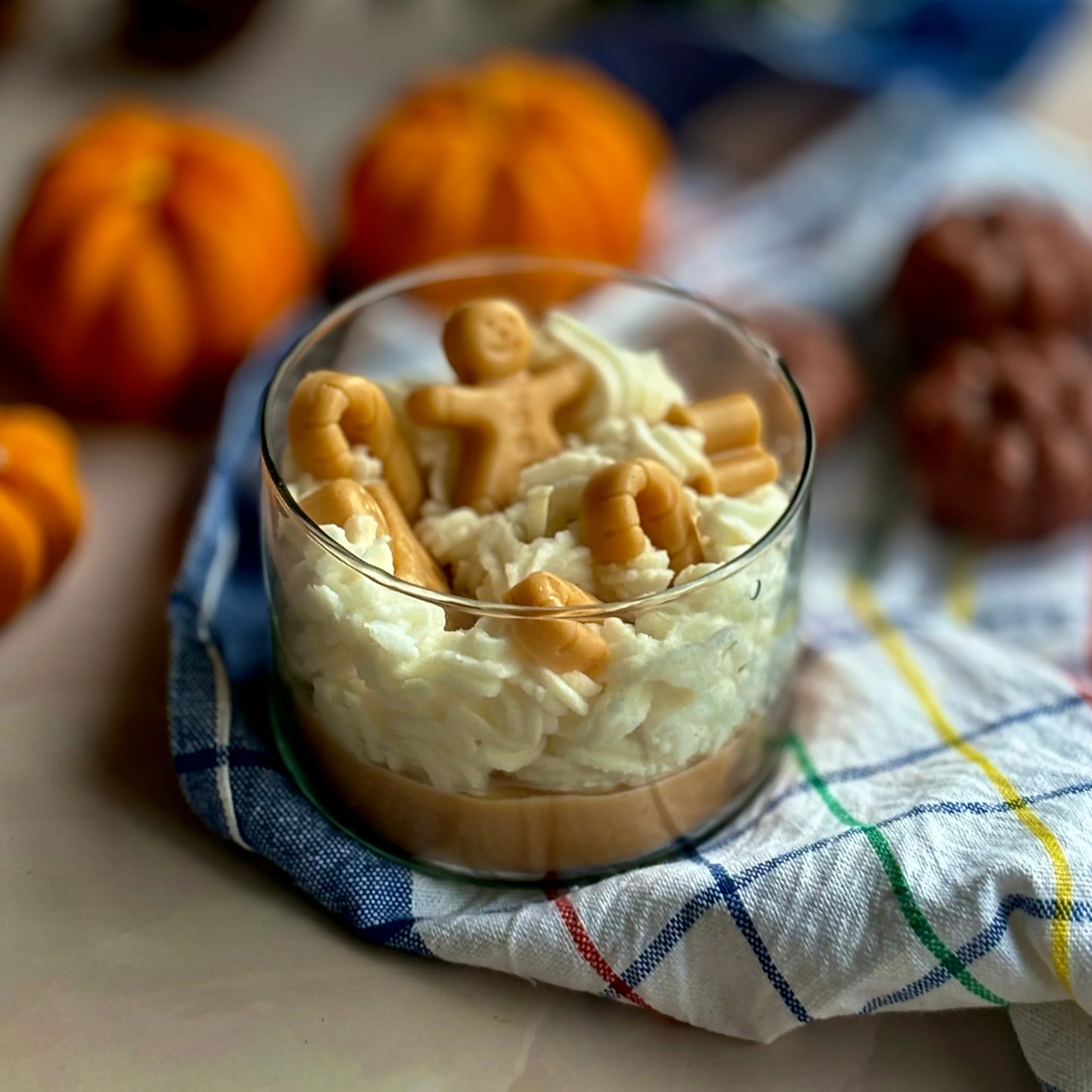 Dessert Candle with Whipped Cream,Cookies and Candy Cane - Image 3