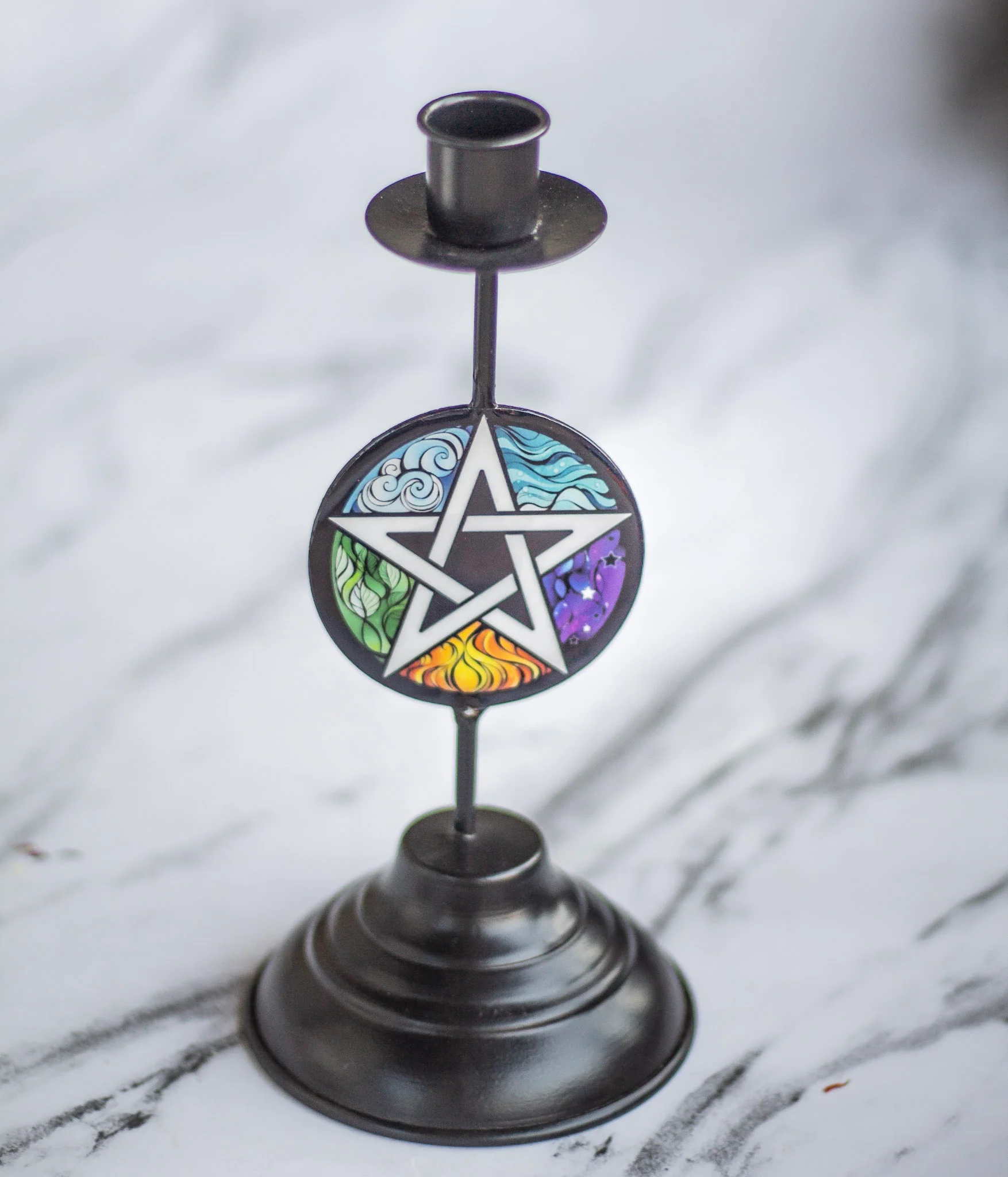 Elemental Pentalce Print Candle Holder | Altarware - Image 3