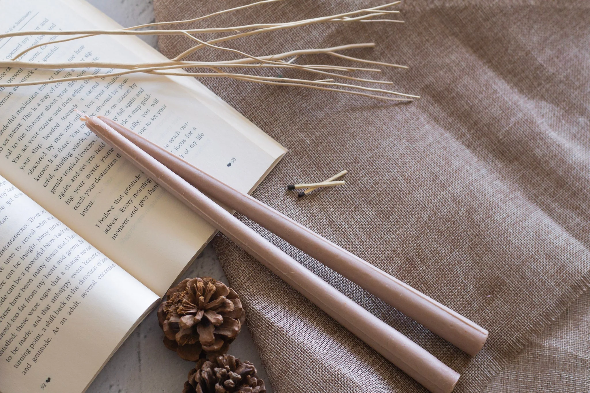 Extra Long Brown Taper - Set of 2 | Soy Wax - Image 3