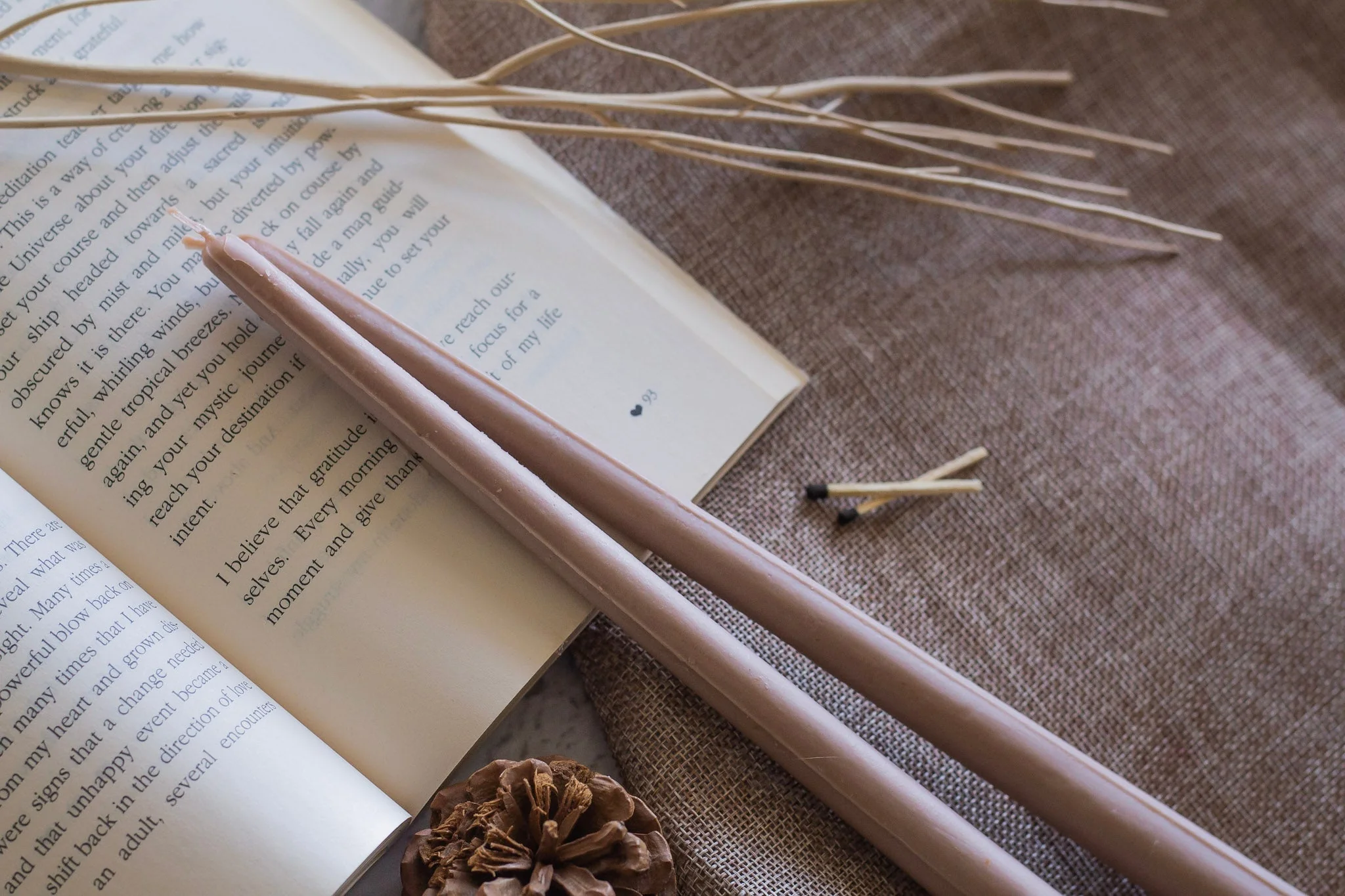 Extra Long Brown Taper - Set of 2 | Soy Wax - Image 4