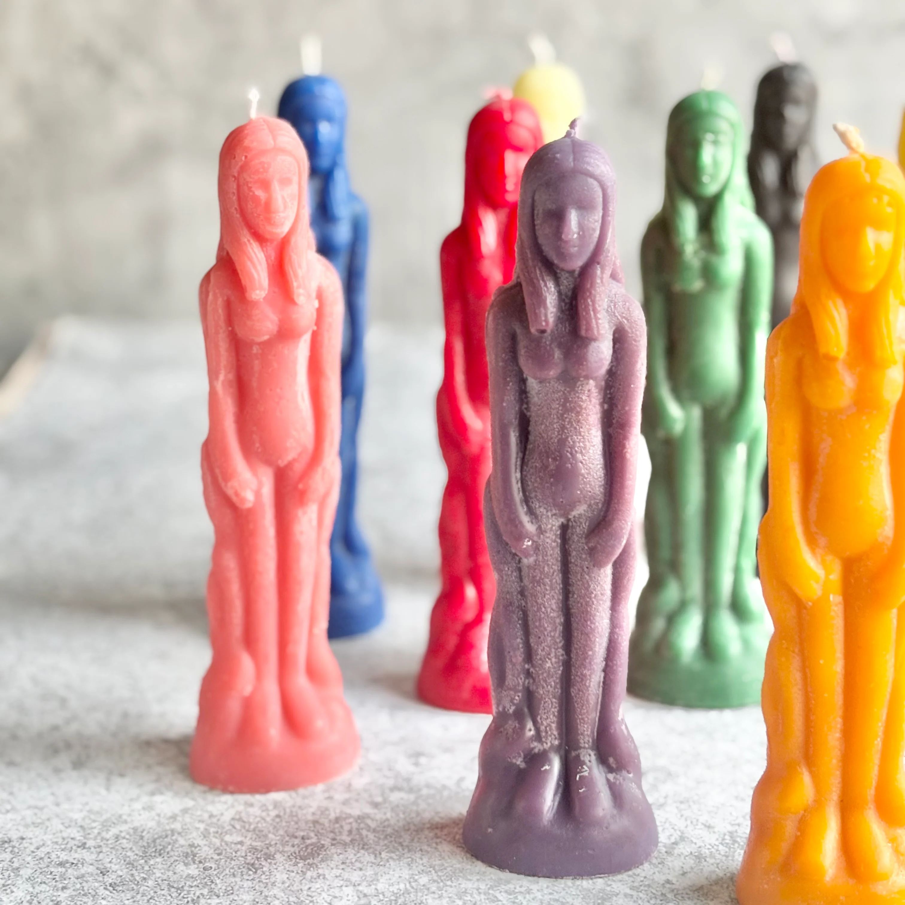 Female Figurine Beeswax Candle | Colour Option Available - Image 4