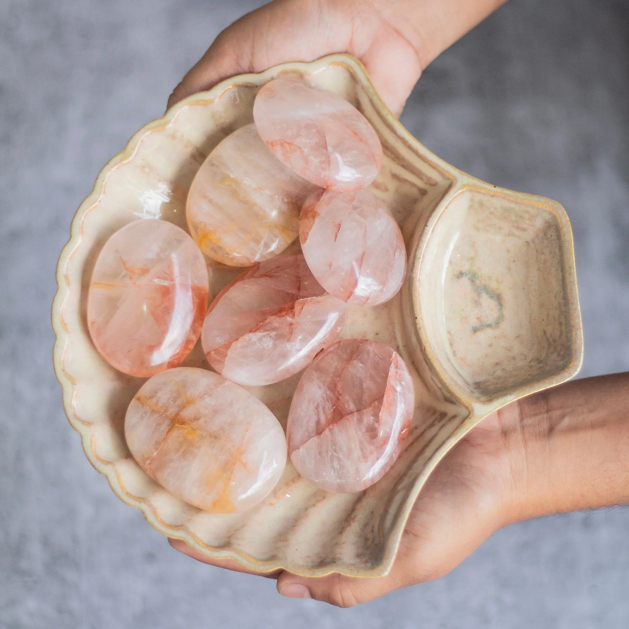 Fire Quartz Palm Stone | Self worth & Self esteem - Image 3