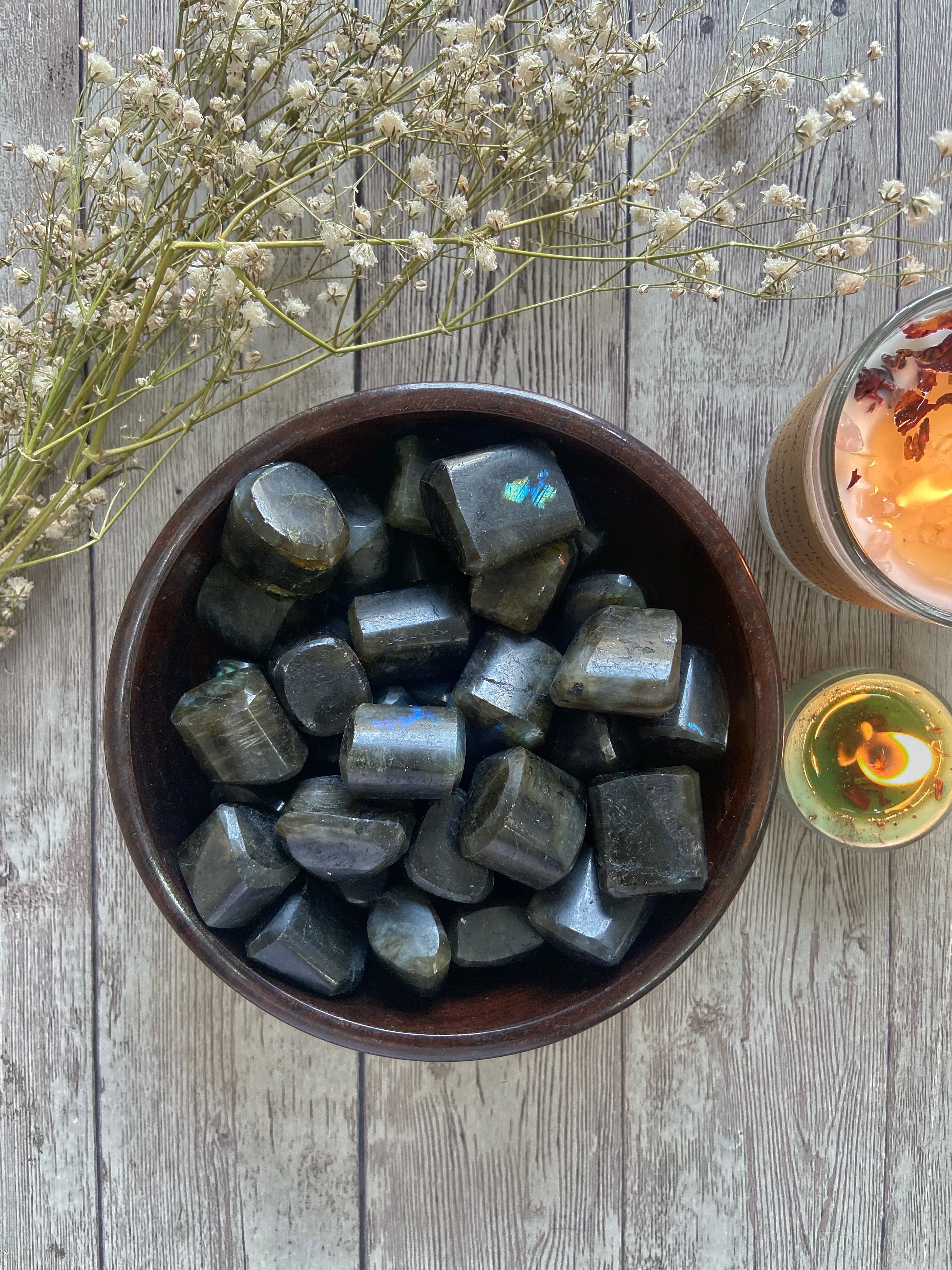 Flashy Labradotite Tumble | Spiritual Growth - Image 4