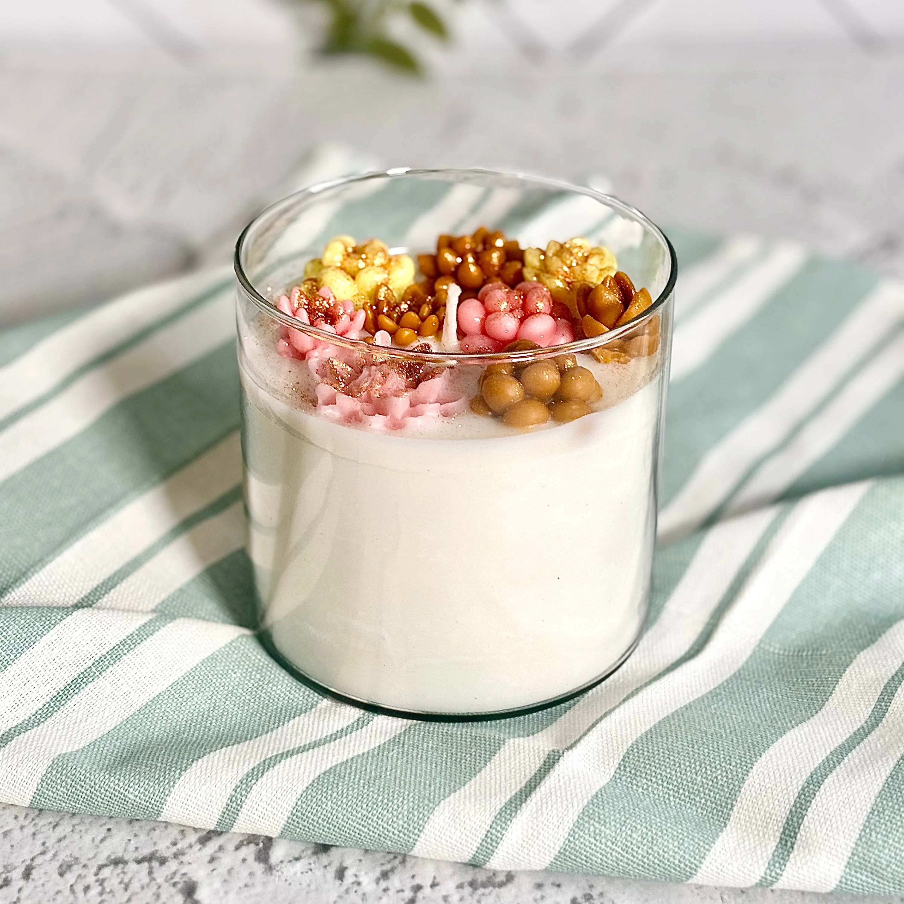 Flowers & Cactus Decorative Jar Soy Wax Scented Candle - Image 4