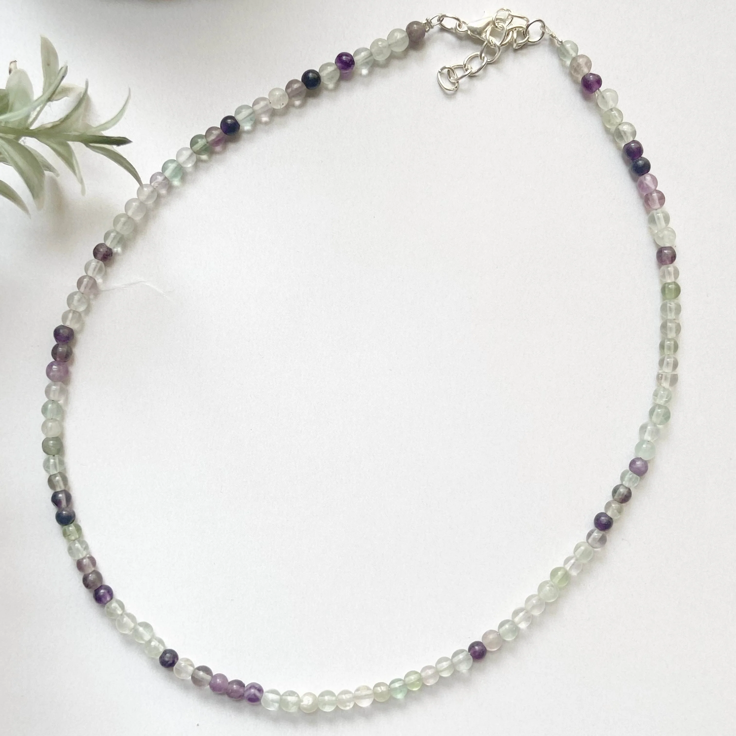 Fluorite mini beads Necklace - Image 2