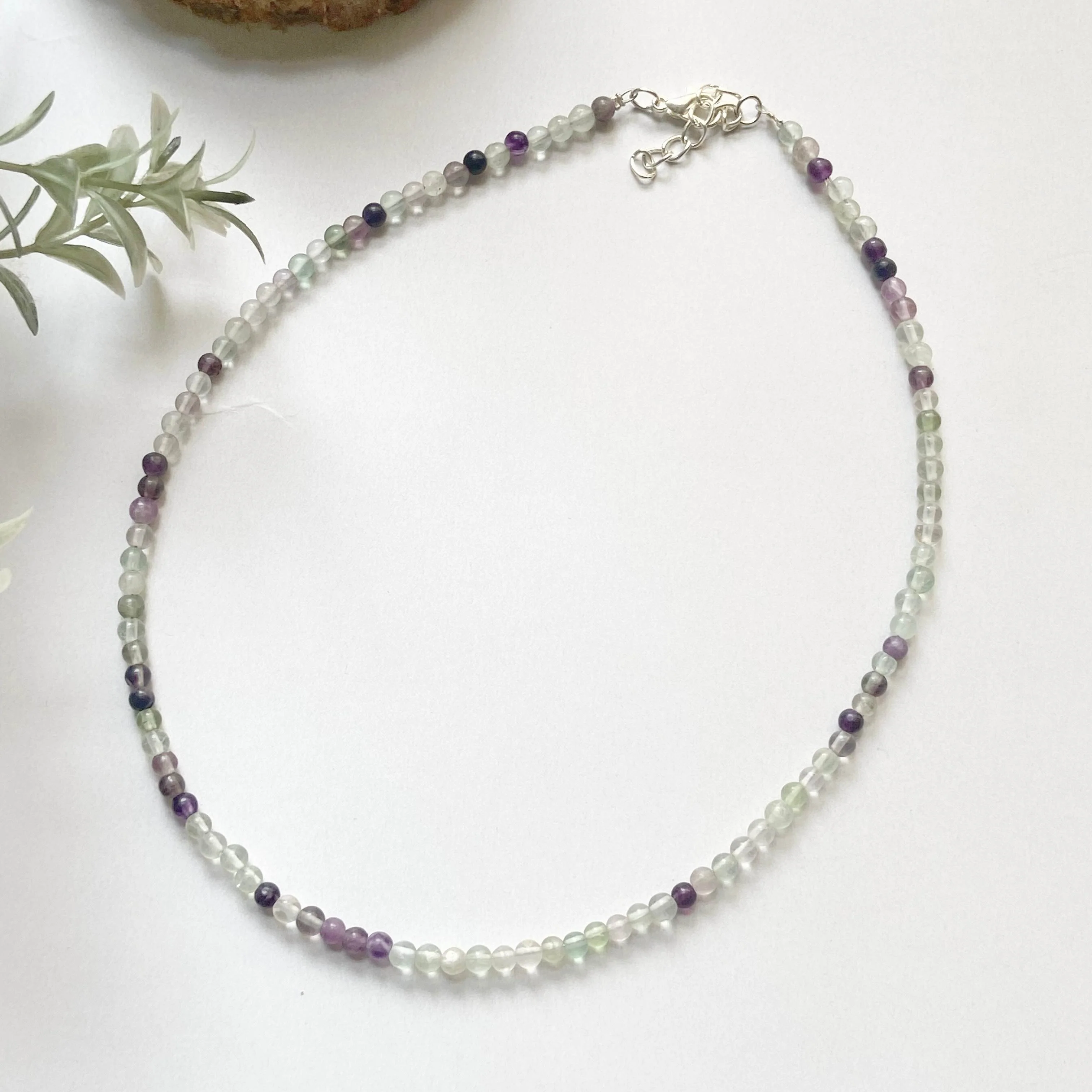 Fluorite mini beads Necklace - Image 3