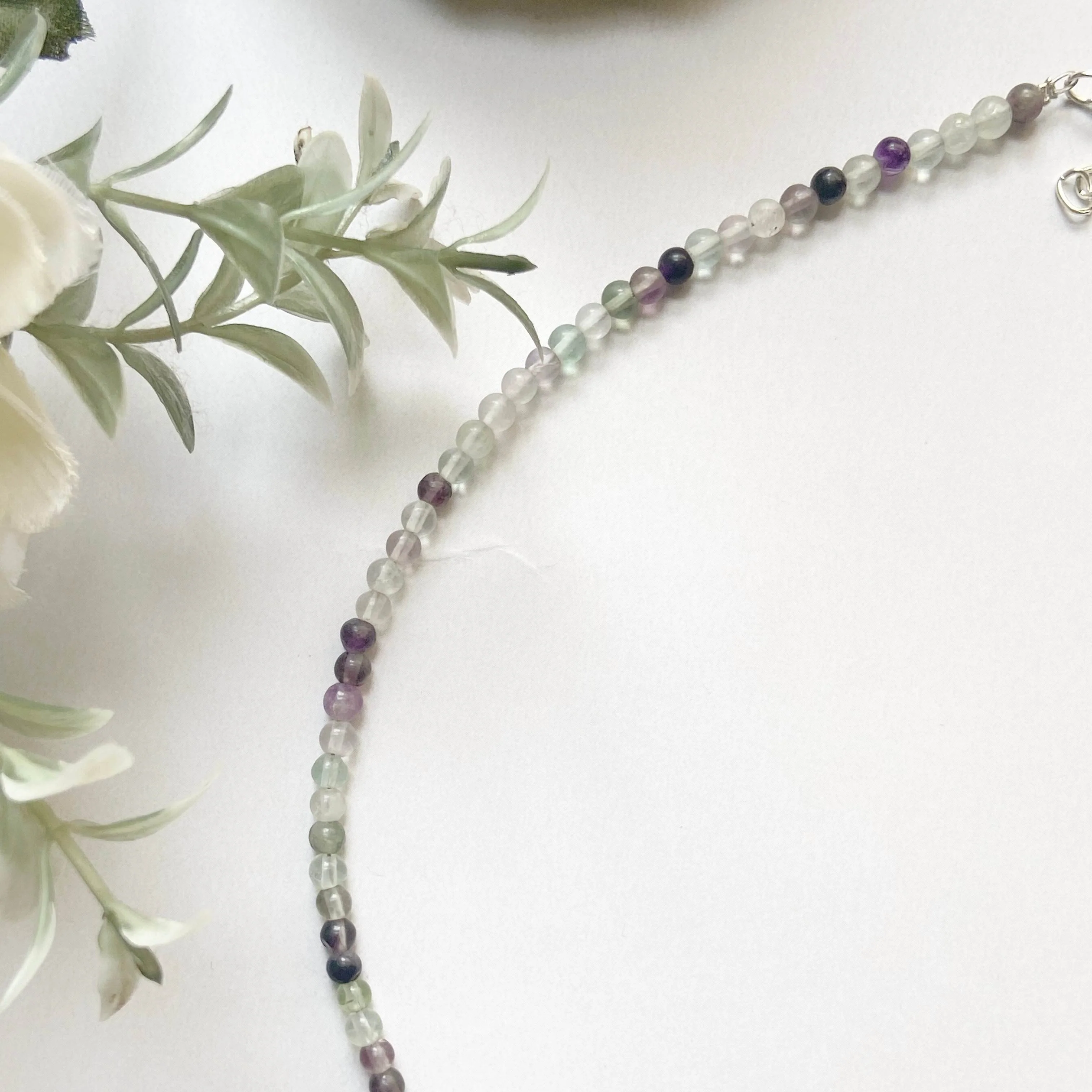 Fluorite mini beads Necklace - Image 4