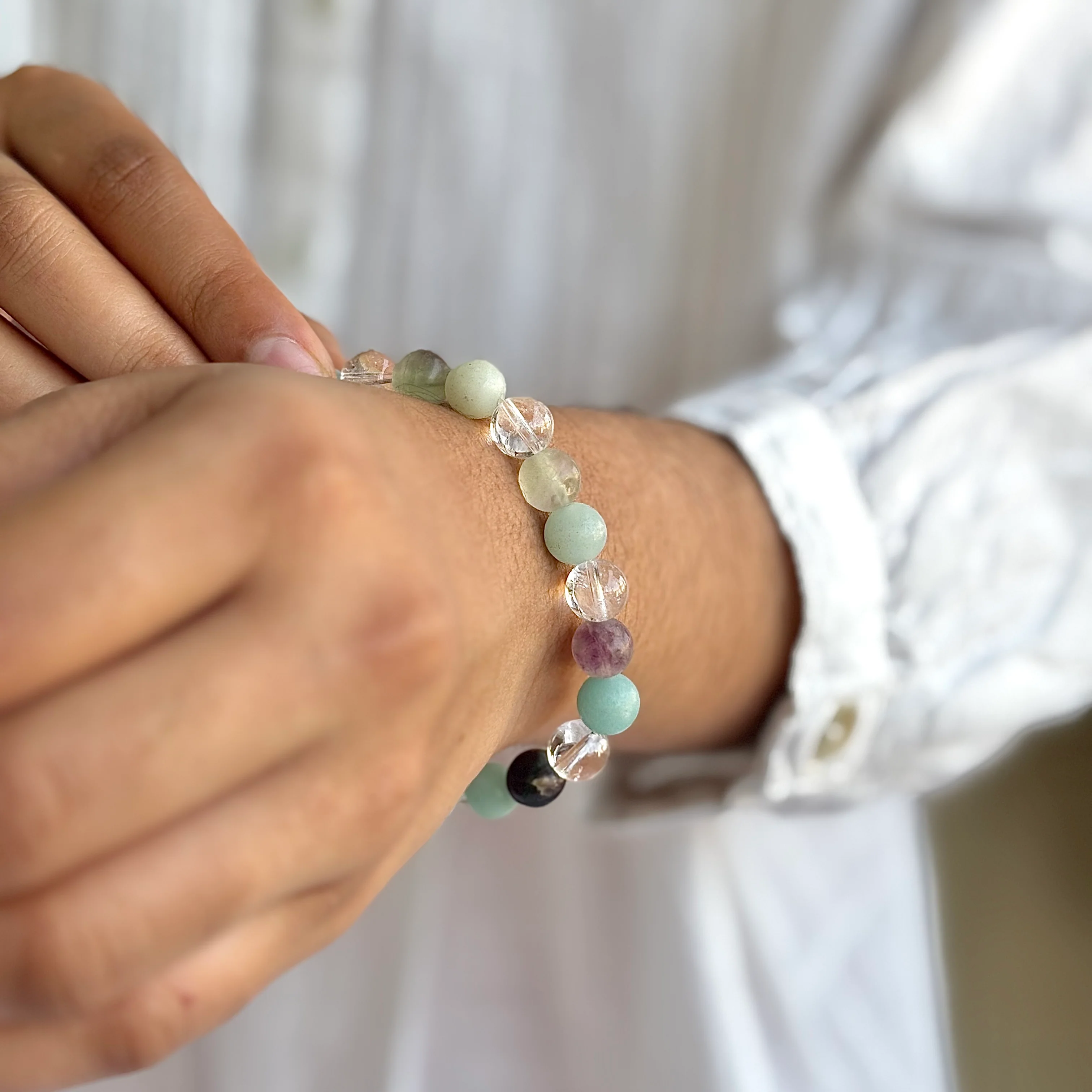 Focus & Memory - 8mm Bead Bracelet | Combination Bracelet Series - Image 3