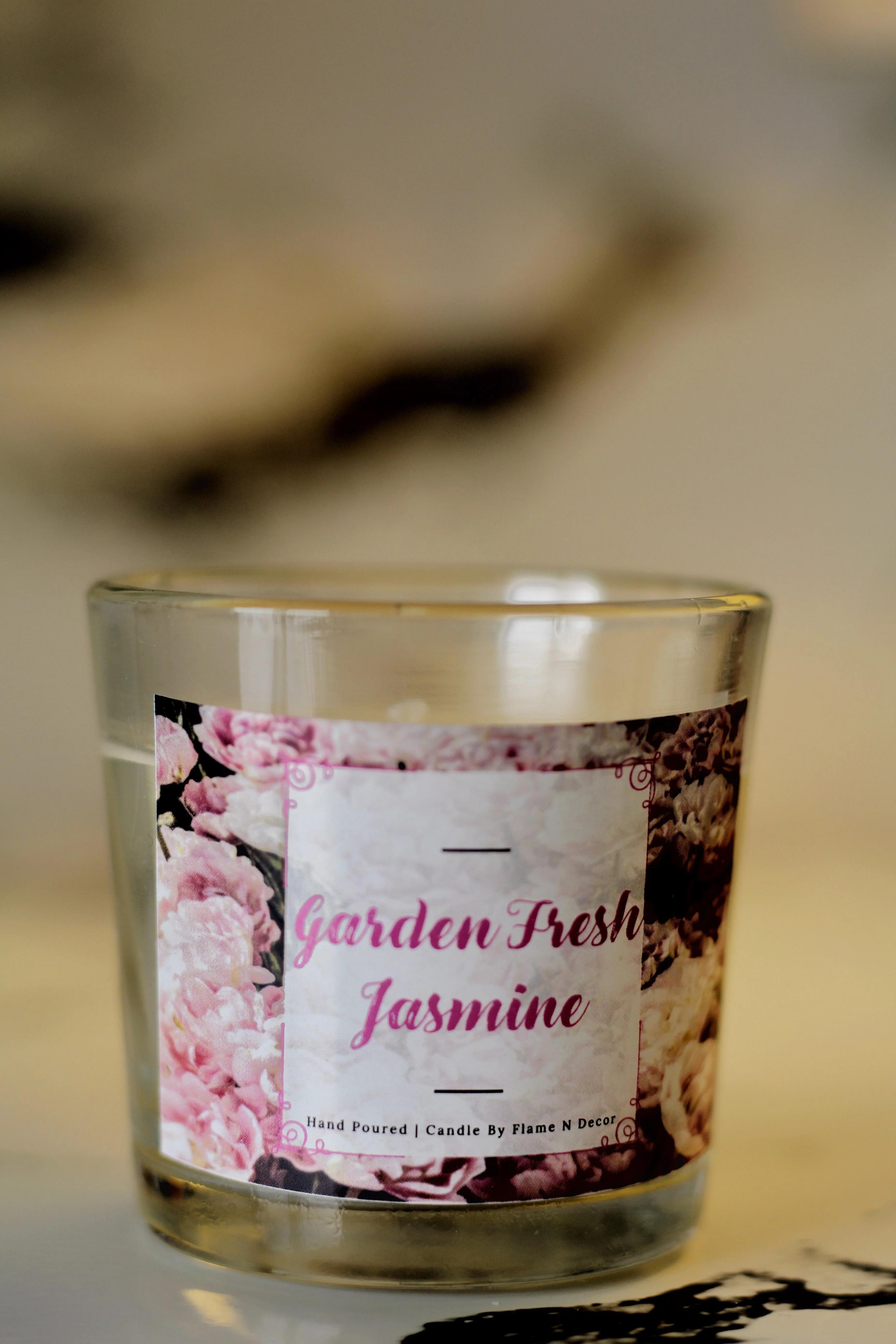 Garden Fresh Jasmine Shot Glass Candle | Soy Candle Set of 3 - Image 2