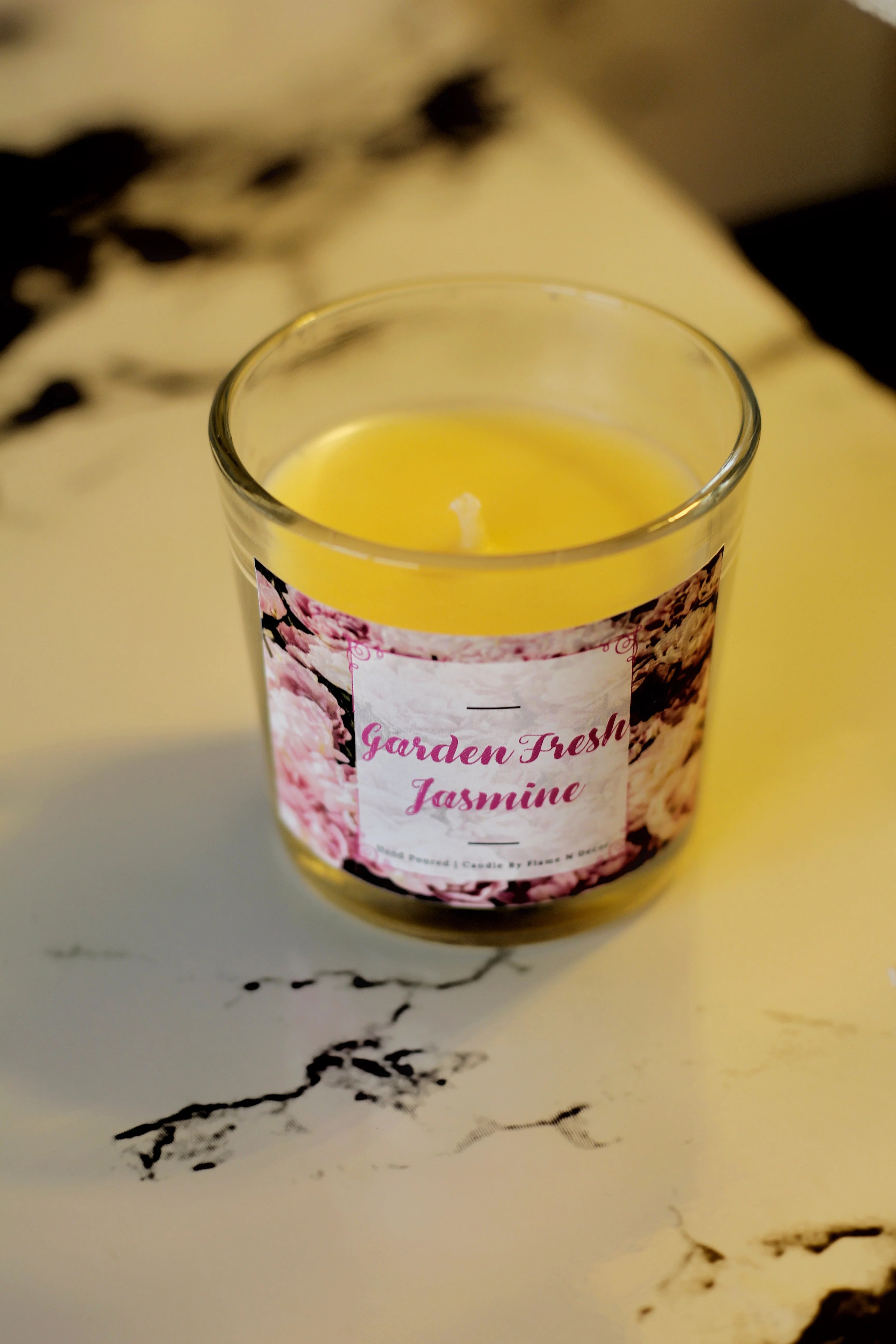Garden Fresh Jasmine Shot Glass Candle | Soy Candle Set of 3 - Image 3