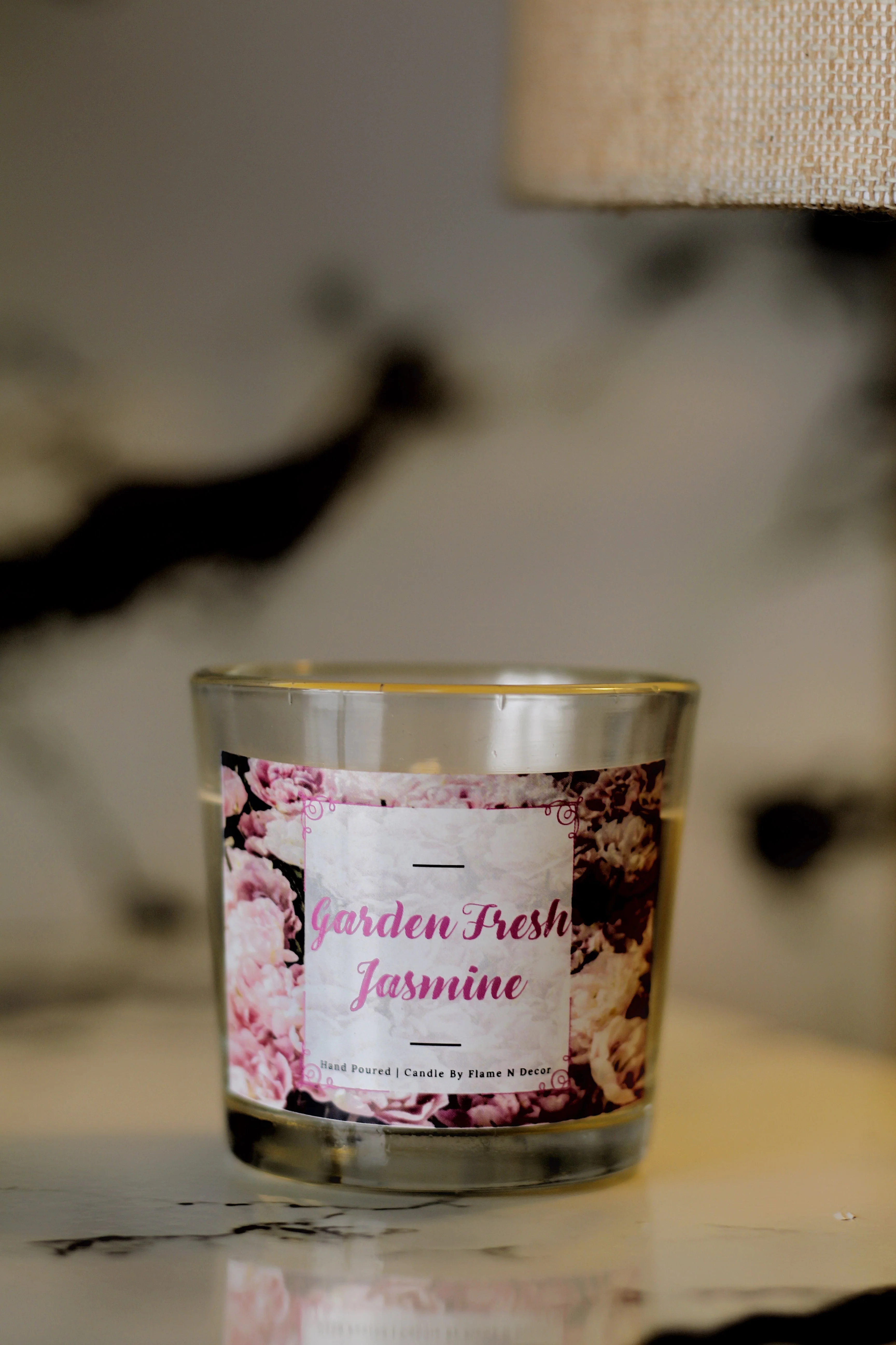 Garden Fresh Jasmine Shot Glass Candle | Soy Candle Set of 3 - Image 4