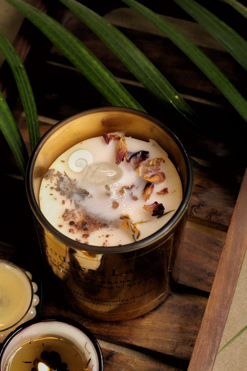 Goddess Lakshmi Candle - 150 Gm Soy Wax - Image 3