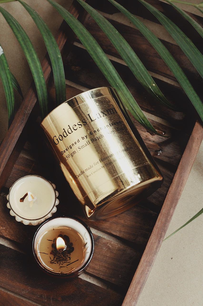 Goddess Lakshmi Candle - 150 Gm Soy Wax - Image 5