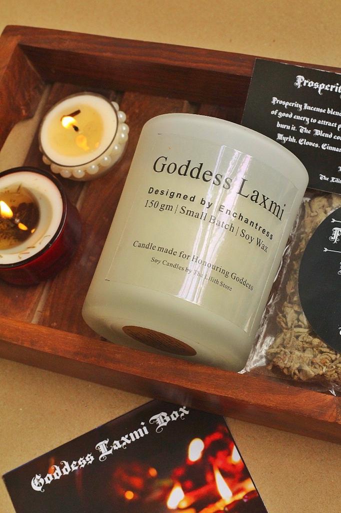 Goddess Lakshmi Candle - 150 Gm Soy Wax - Image 2