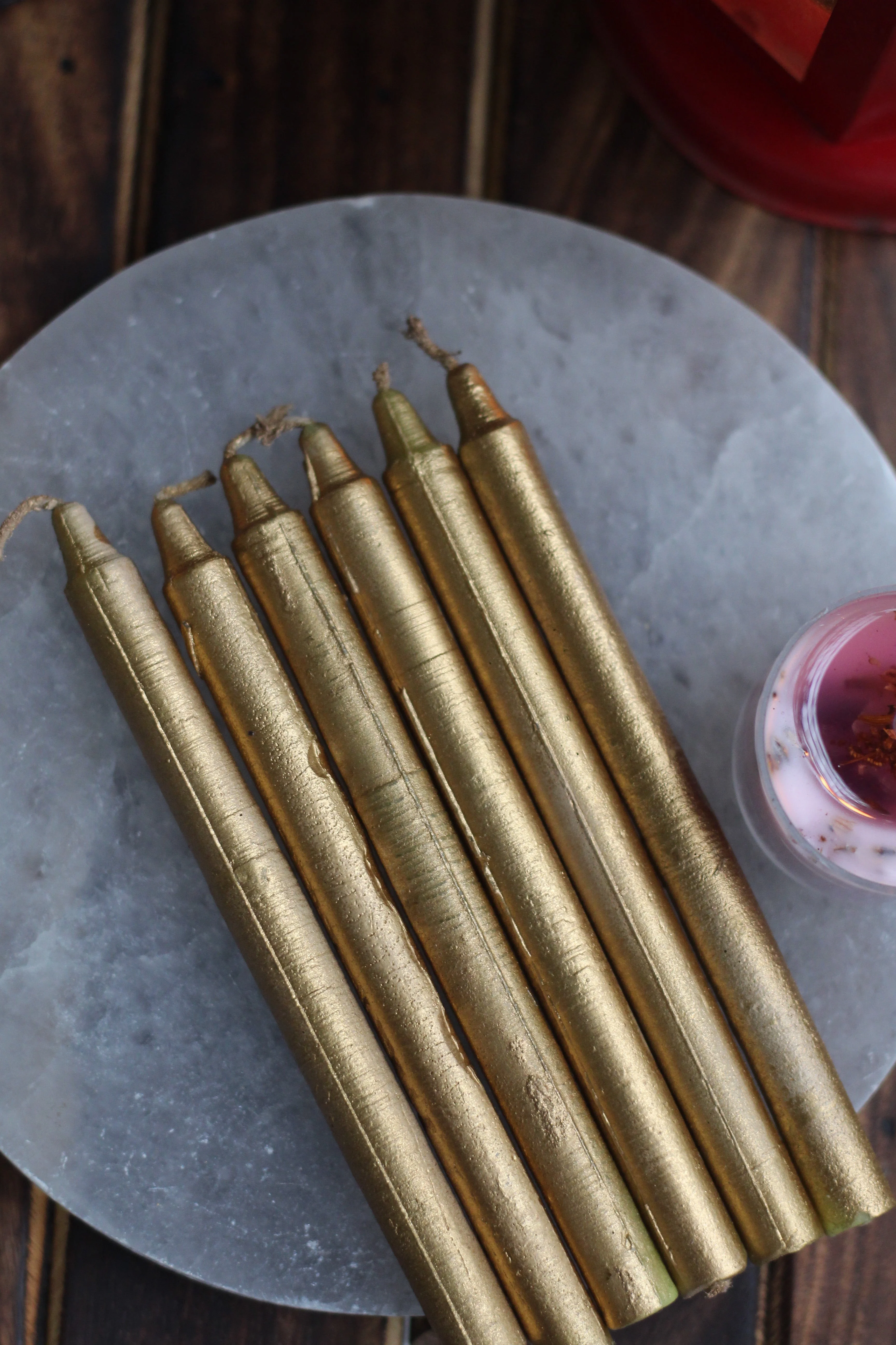Gold Chime Candle| Pencil Candle  - Pack of 25 - Image 2