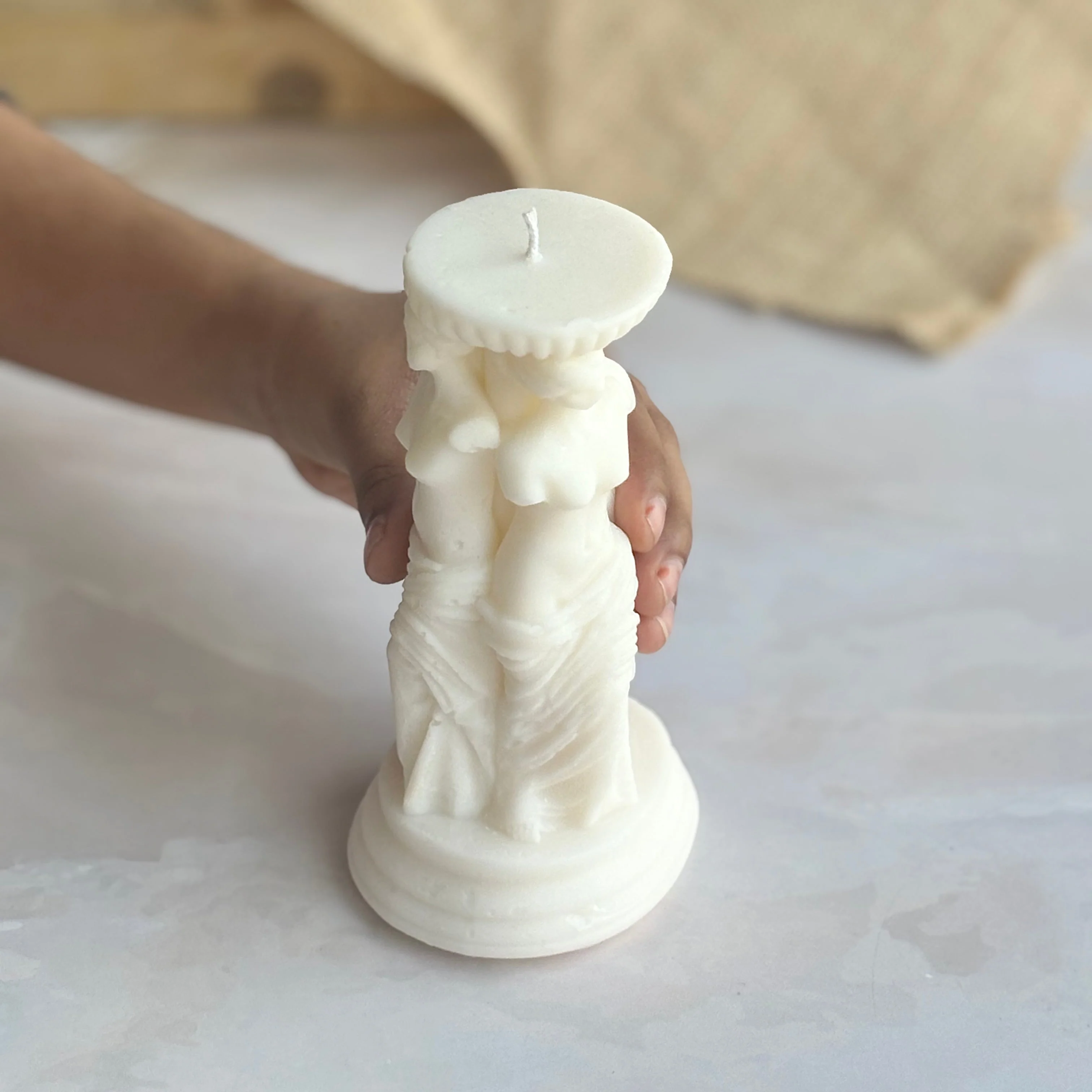 Greek Goddess Decorative Soy Scented Candle - Image 3