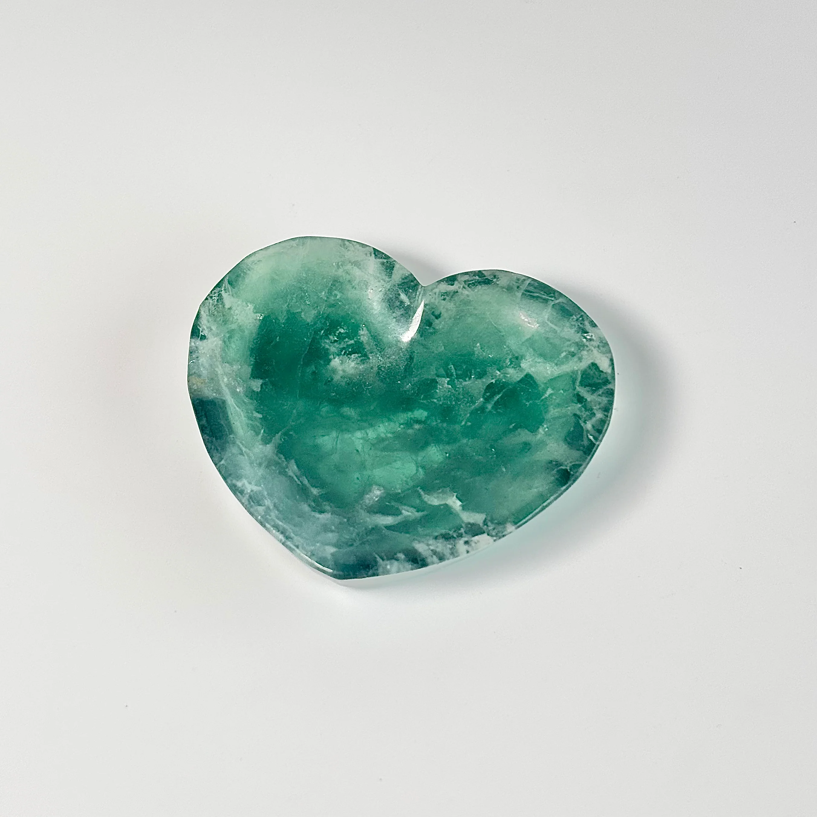 Green Fluorite Heart Bowl - Image 5
