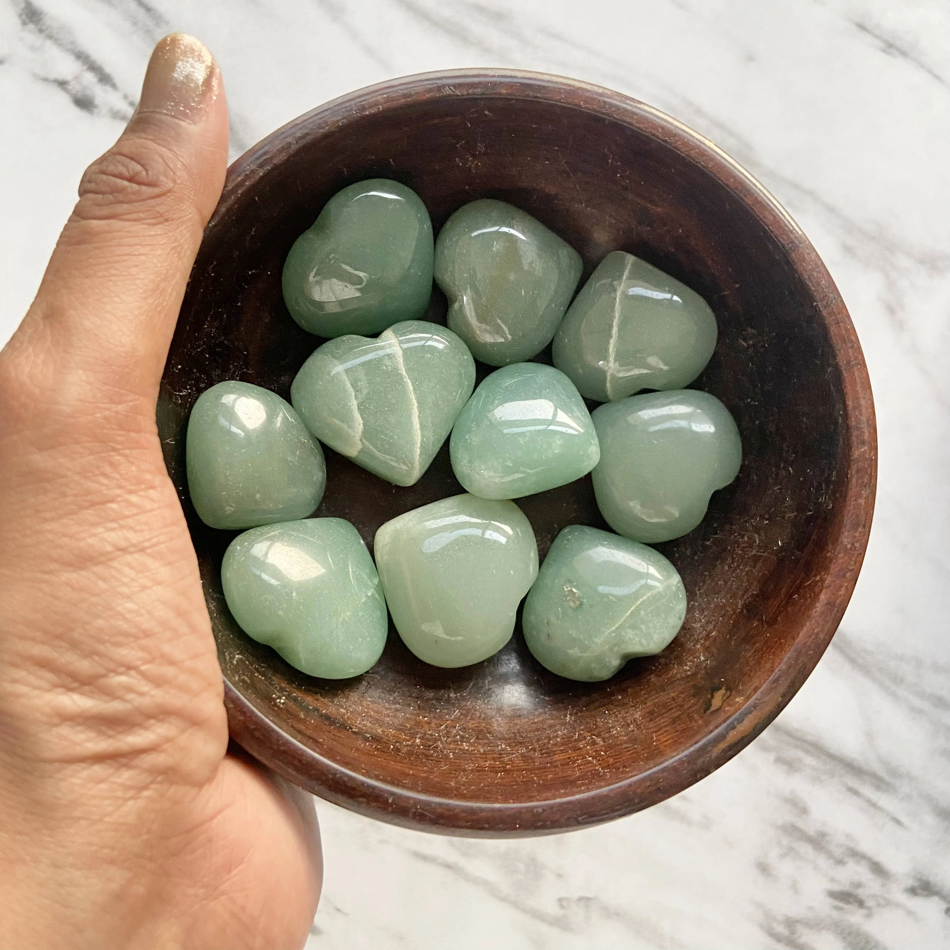 Green Aventurine (Brazilian) Mini Heart | Luck & Abundance