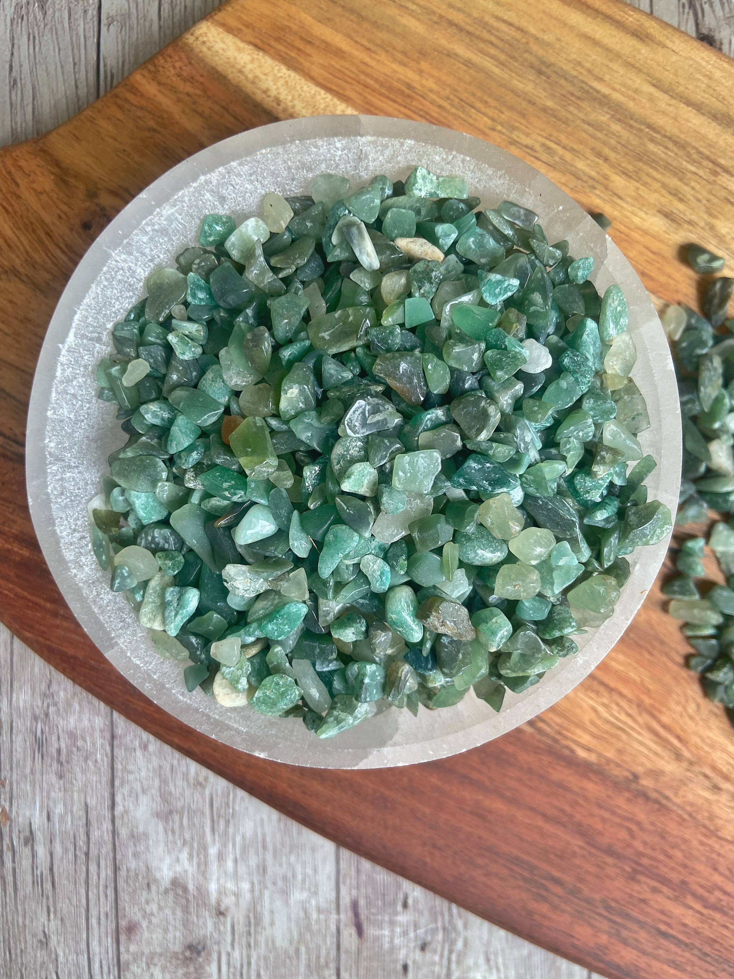 Green Aventurine Chips - 100 Gm | Luck & Abundance