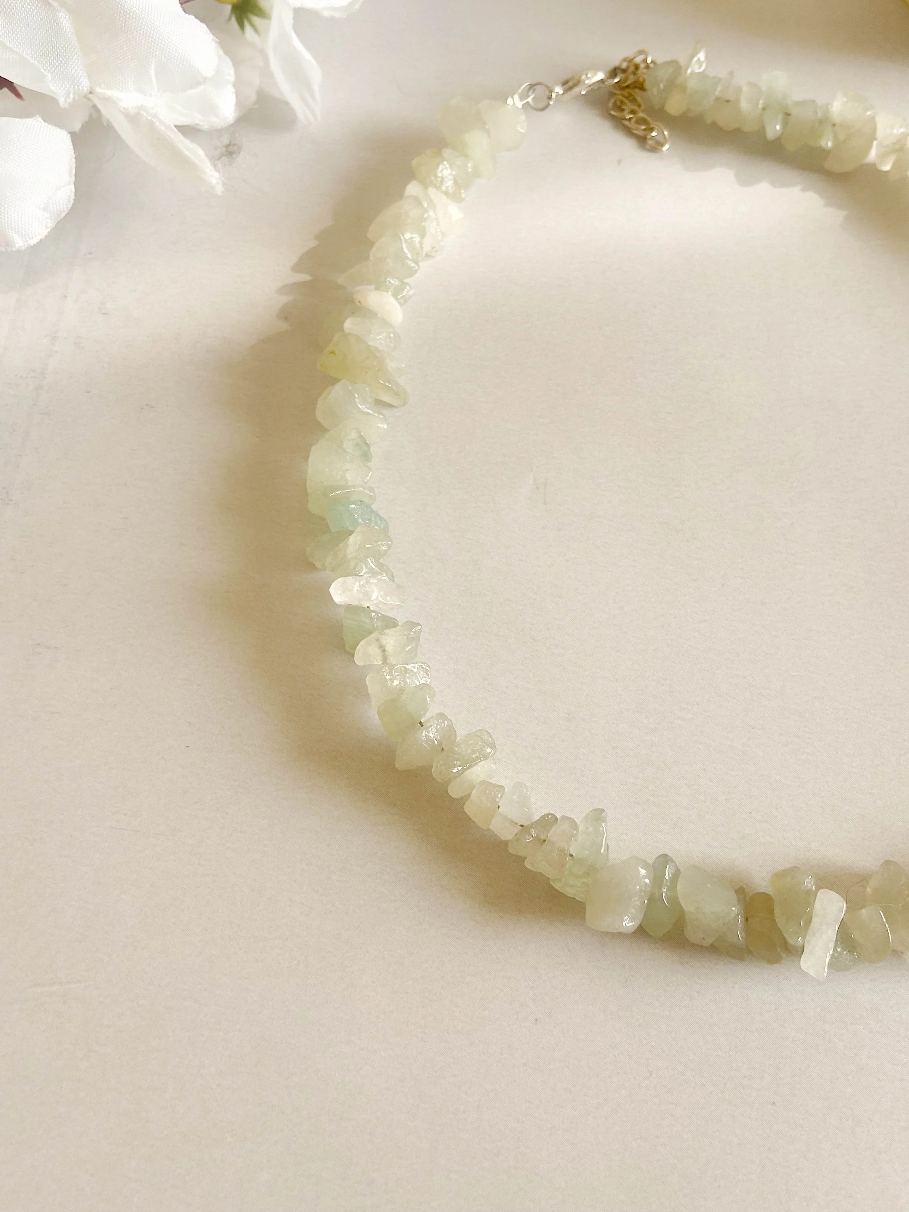 Green Aventurine Chips Necklace | Stone of Abundance & Prosperity - Image 3