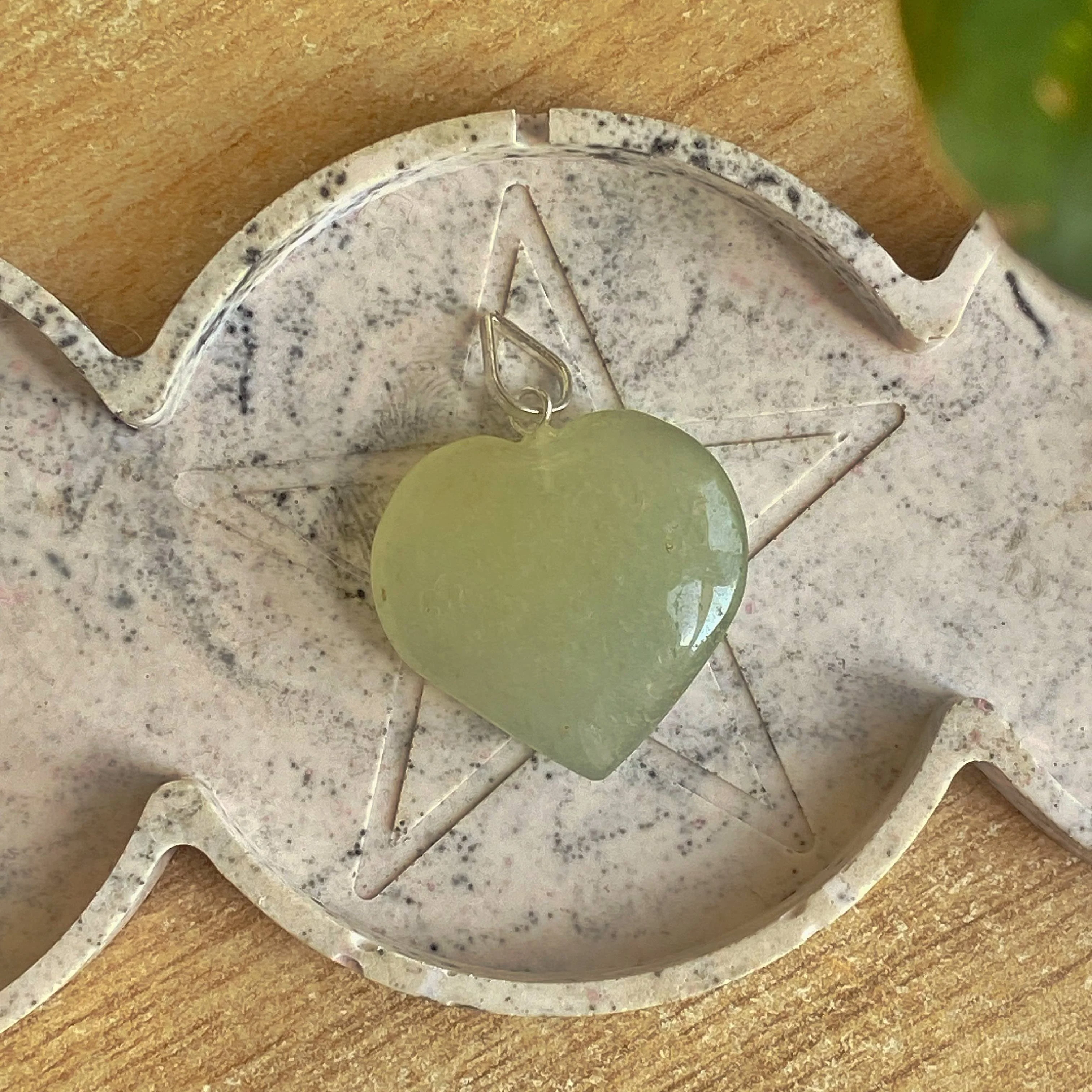 Green Aventurine Heart Pendant | Luck & Abundance - Image 3