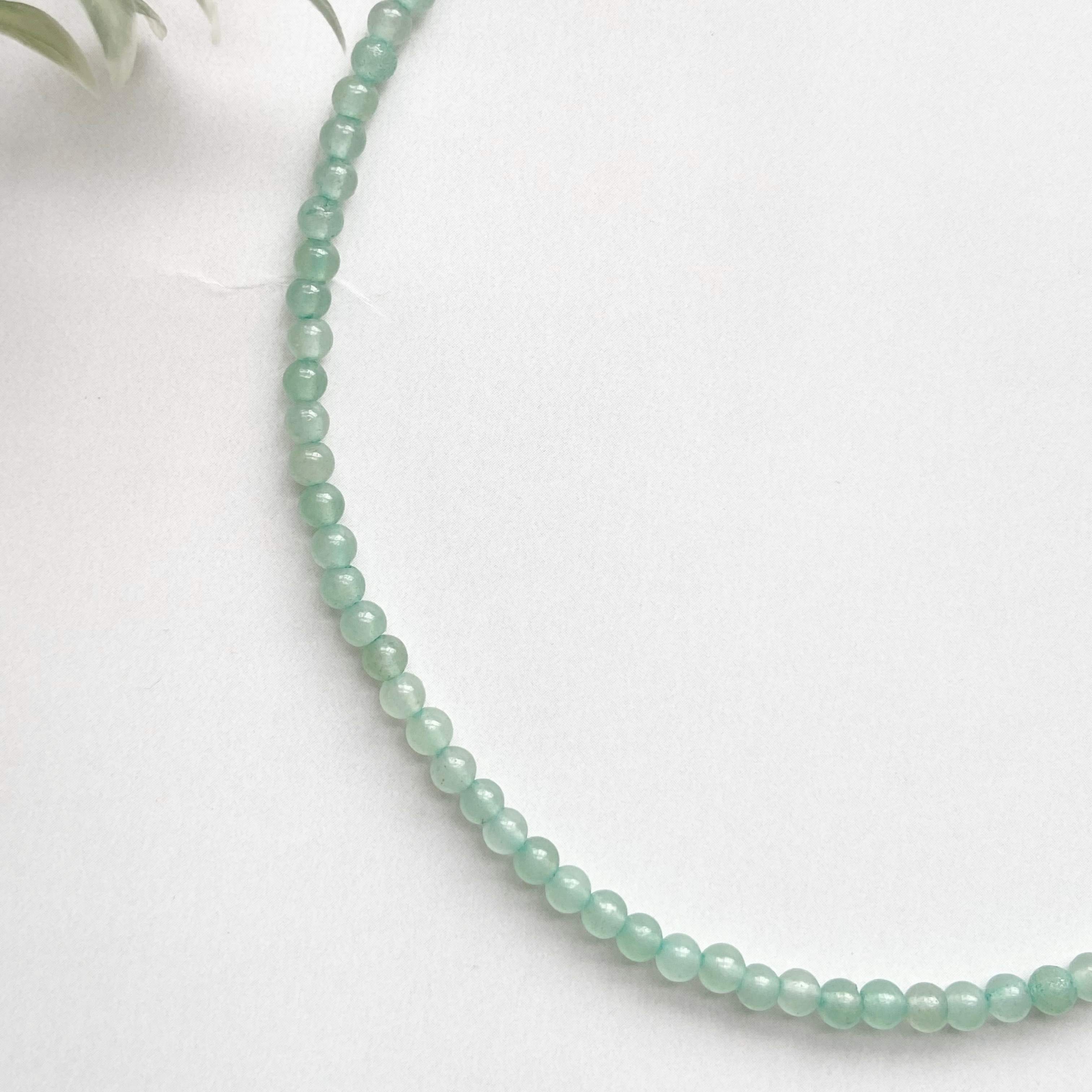 Green Aventurine mini beads Necklace | Stone of Abundance & Prosperity - Image 4