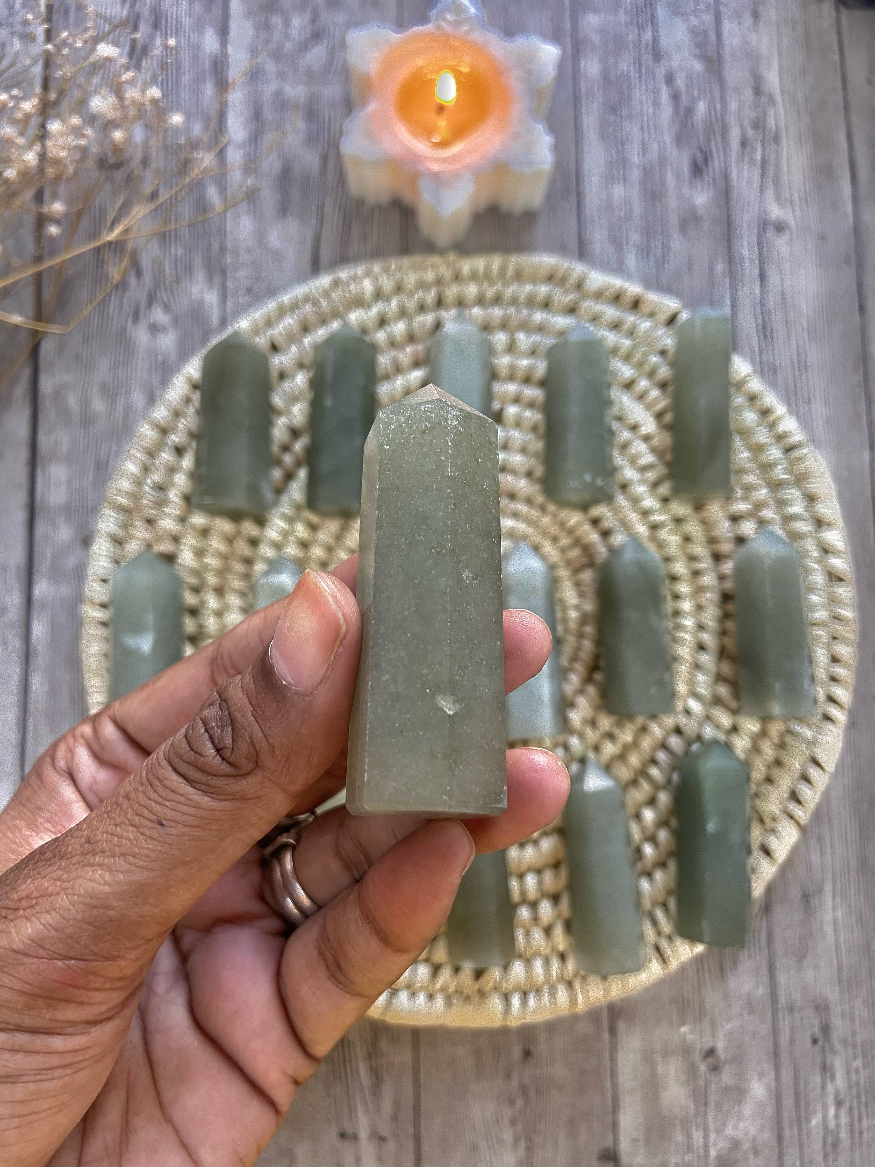 Green Aventurine Mini Point | Stone of Abundance & Prosperity - Image 4